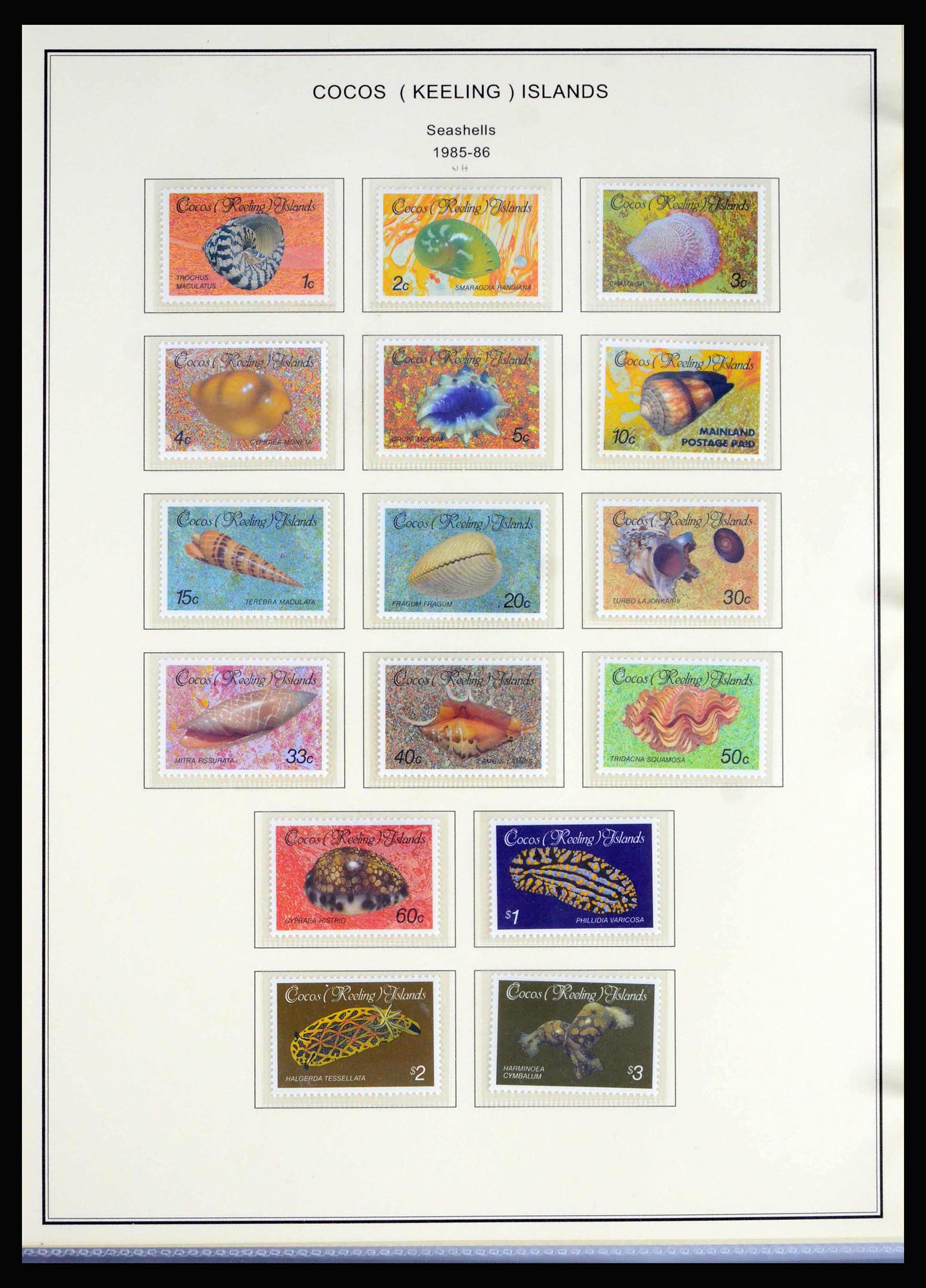 40064 0015 - Stamp collection 40064 Cocos Keeling Islands 1963-1998.