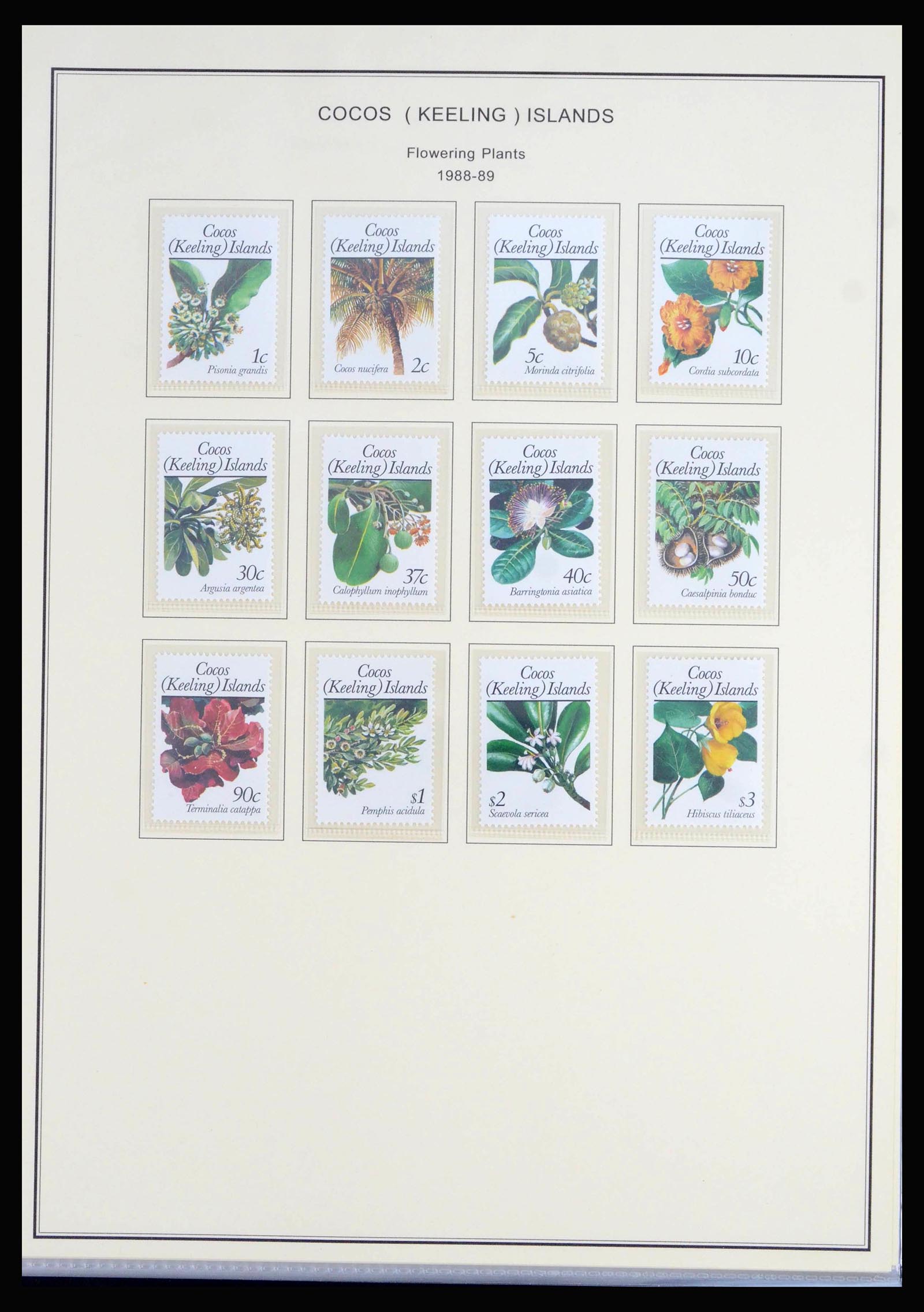 40064 0020 - Stamp collection 40064 Cocos Keeling Islands 1963-1998.