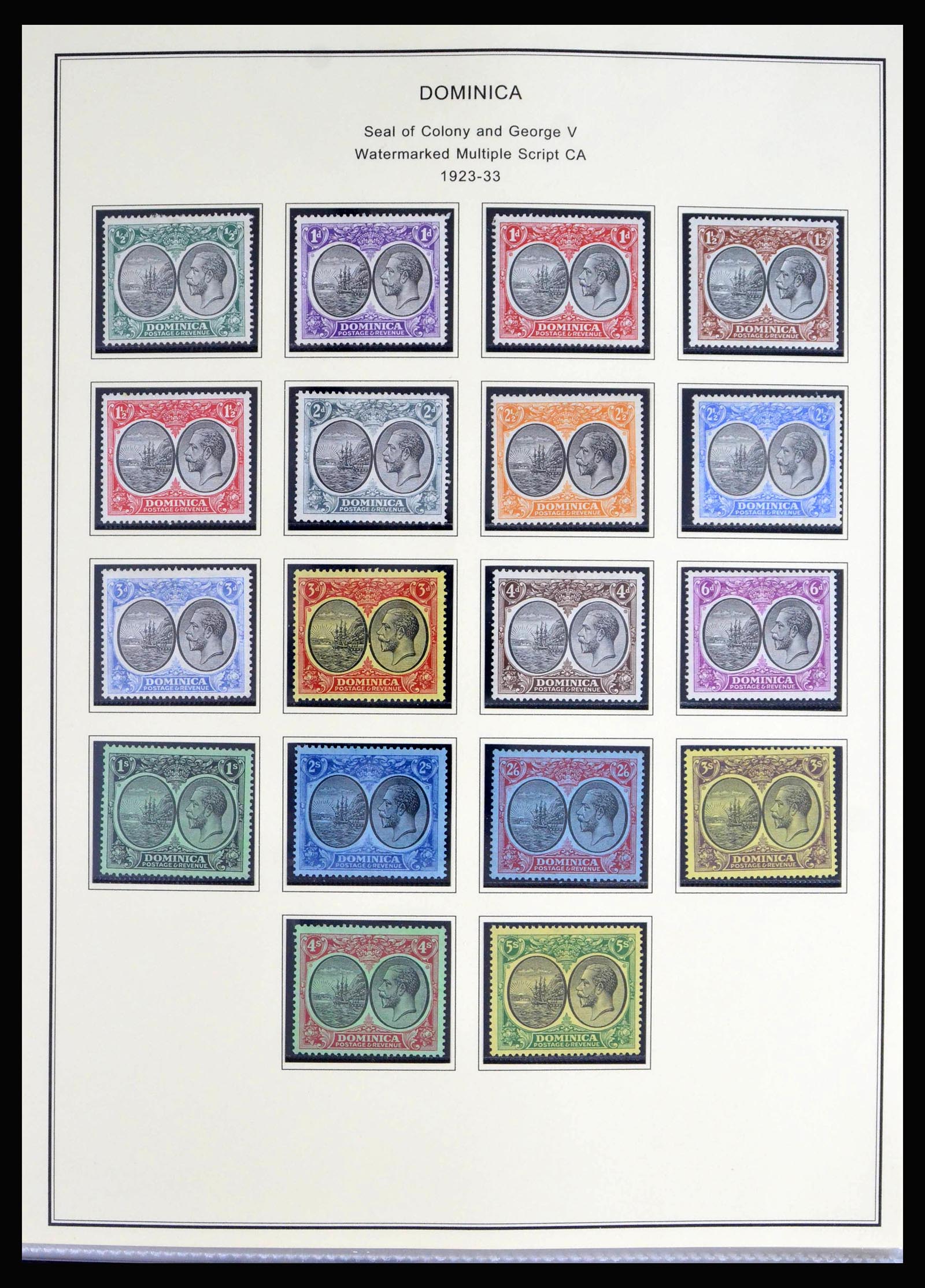 40066 0006 - Stamp collection 40066 Dominica 1874-1978.