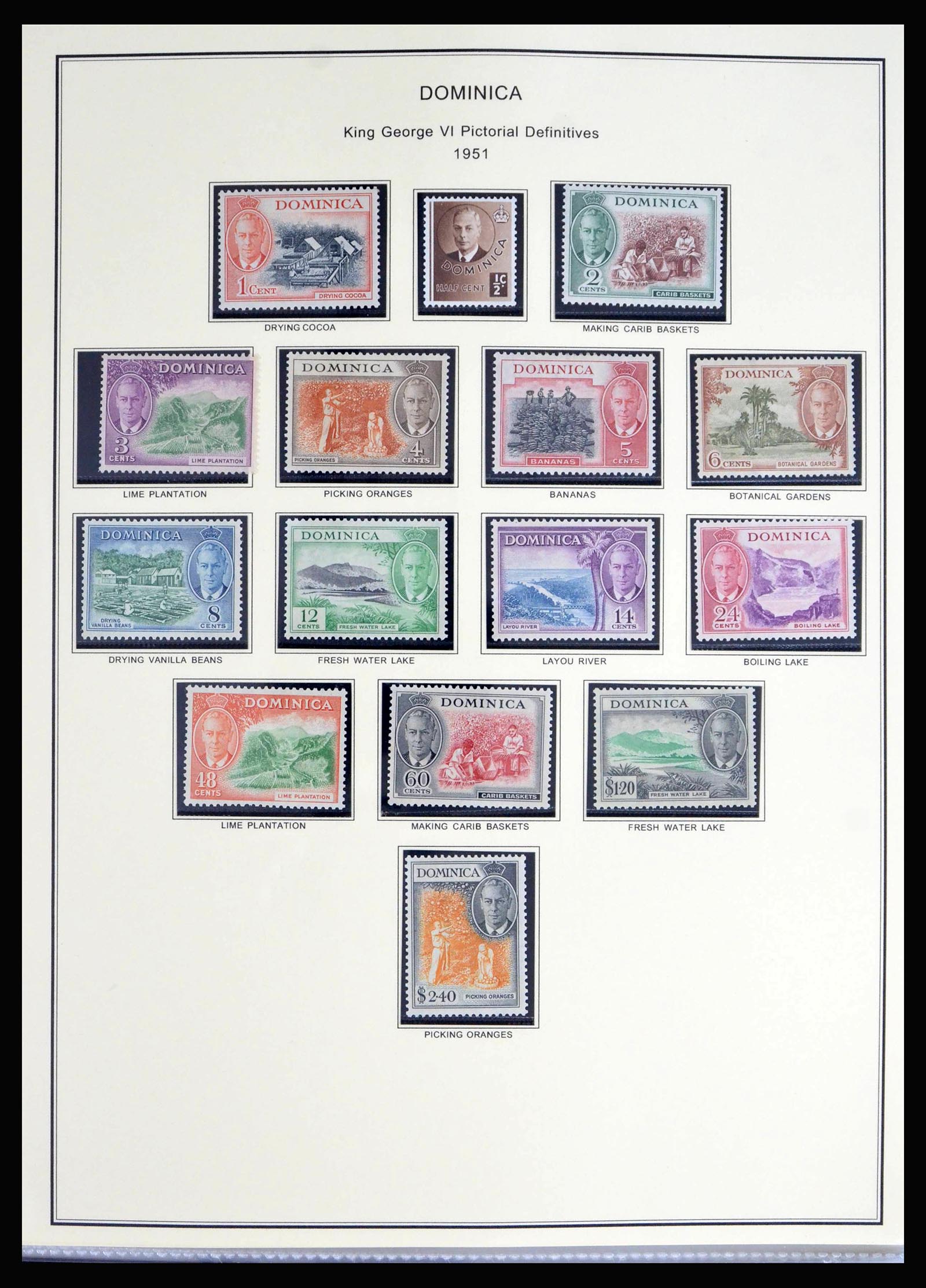 40066 0010 - Stamp collection 40066 Dominica 1874-1978.