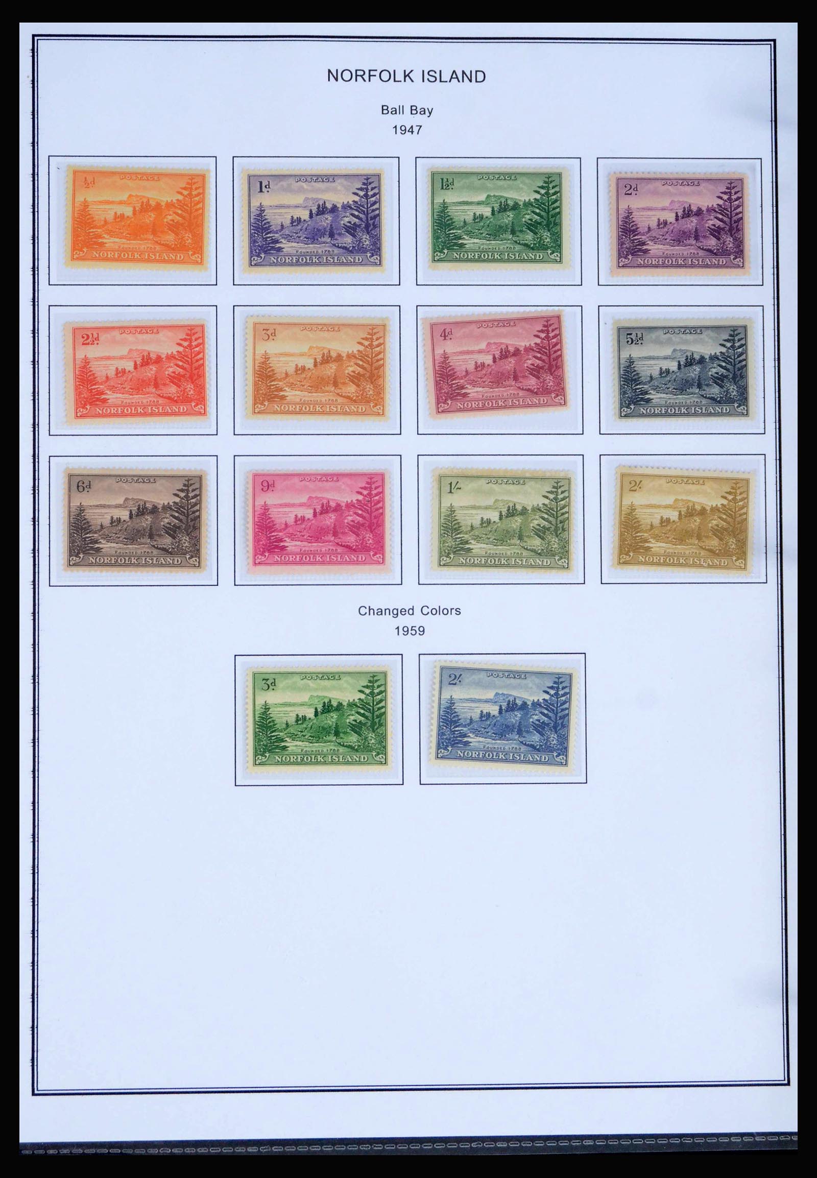 40067 0001 - Stamp collection 40067 Norfolk Islands 1947-1999.