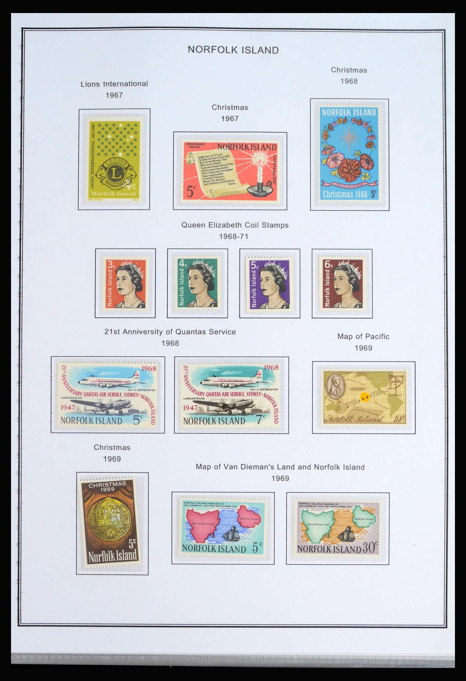 40067 0008 - Stamp collection 40067 Norfolk Islands 1947-1999.