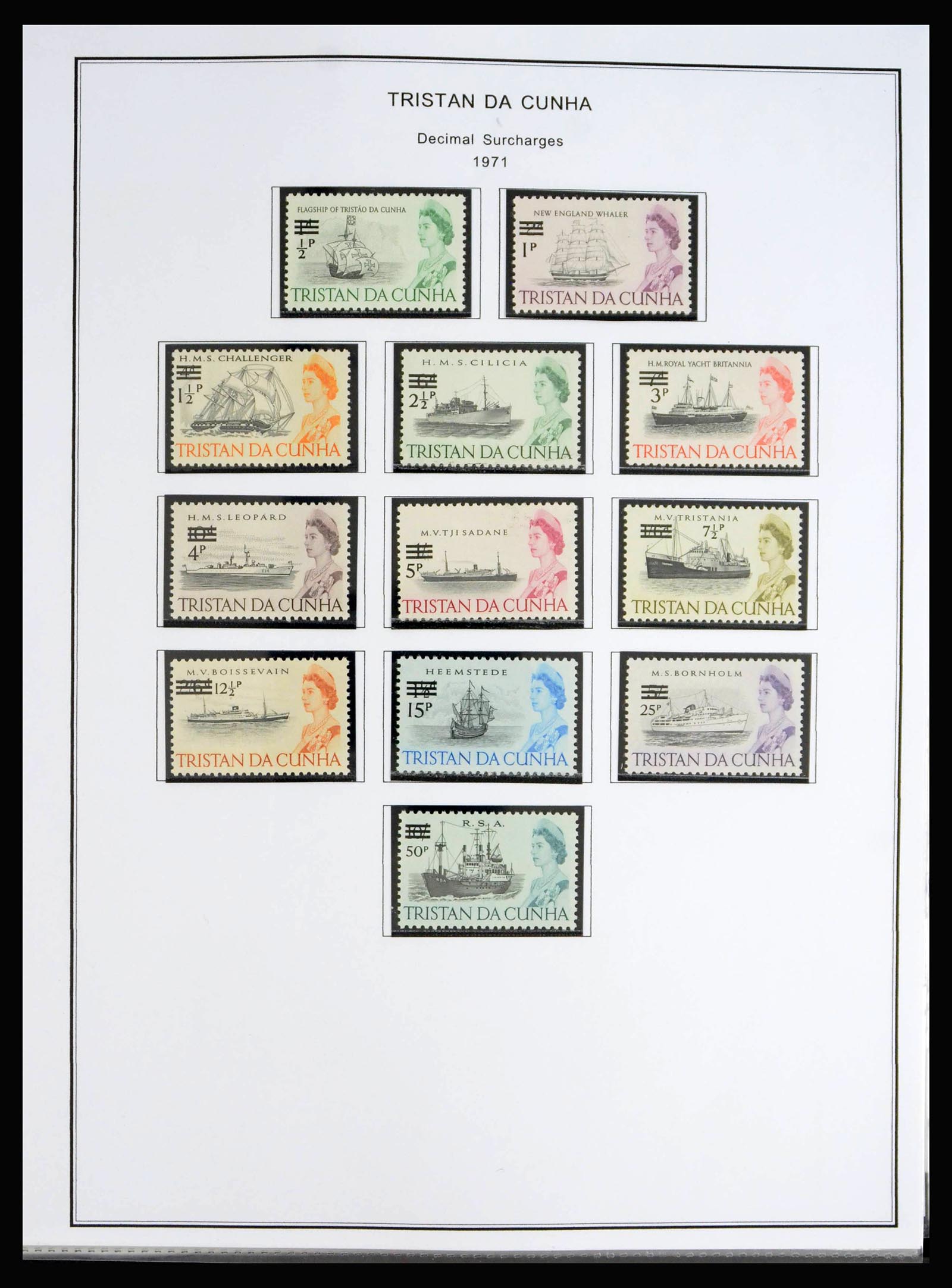 40072 0014 - Stamp collection 40072 Tristan da Cunha 1952-1994.