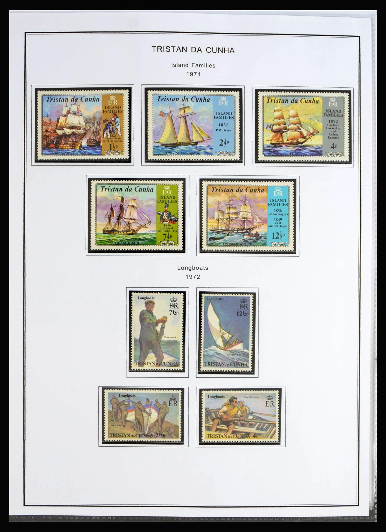 40072 0015 - Stamp collection 40072 Tristan da Cunha 1952-1994.