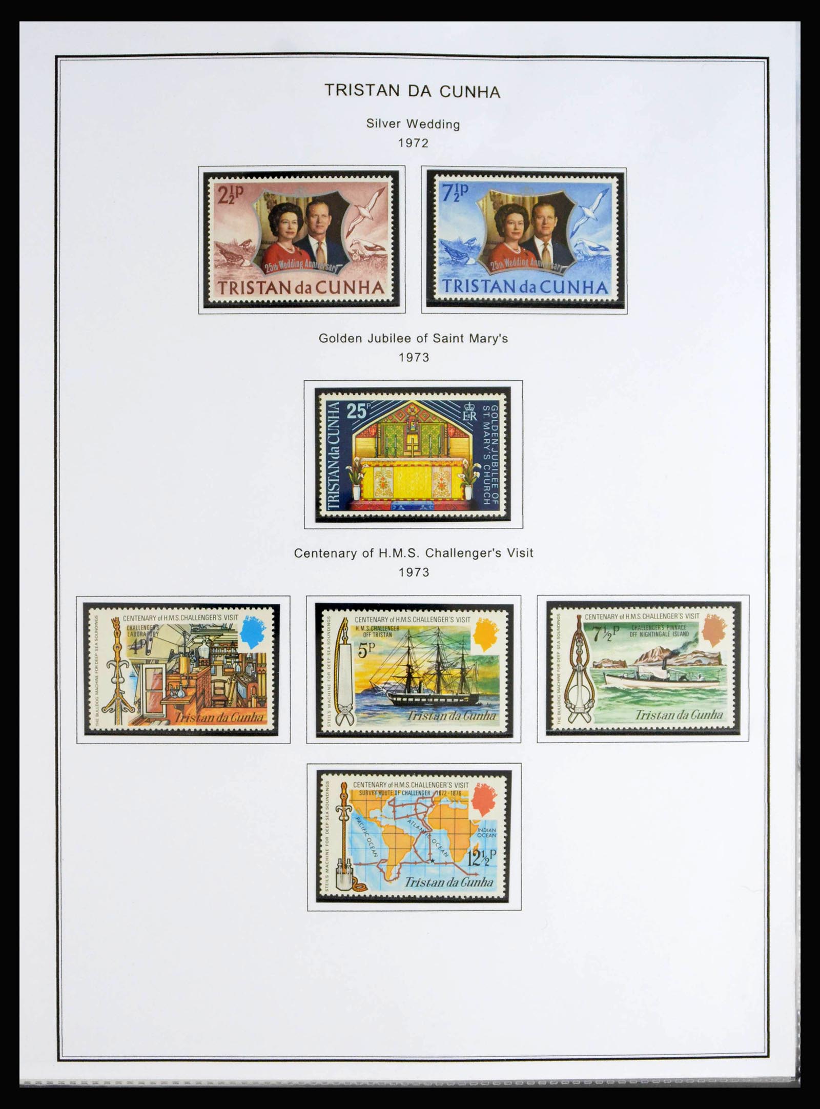 40072 0017 - Stamp collection 40072 Tristan da Cunha 1952-1994.