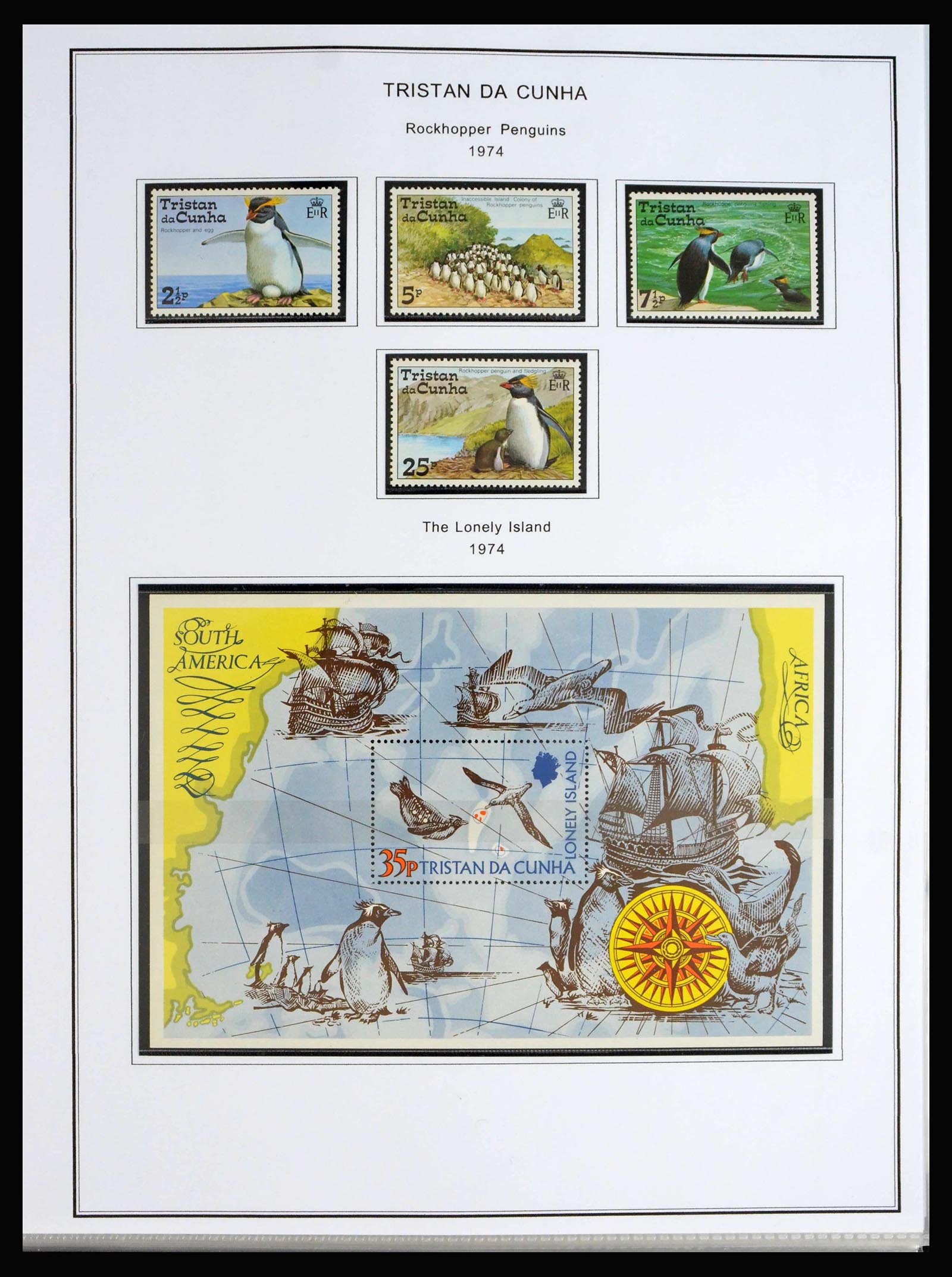 40072 0020 - Stamp collection 40072 Tristan da Cunha 1952-1994.