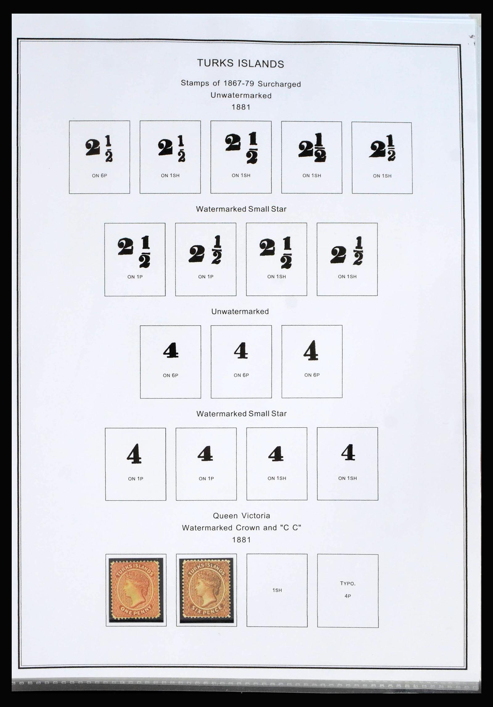 40073 0002 - Stamp collection 40073 Turks en Caicos 1867-1997.