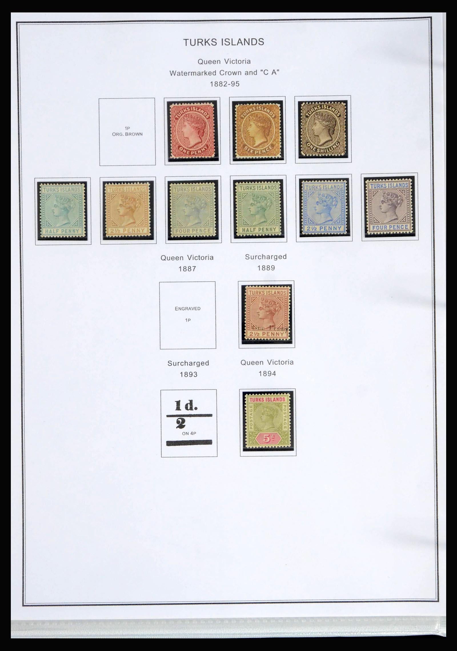 40073 0003 - Stamp collection 40073 Turks en Caicos 1867-1997.