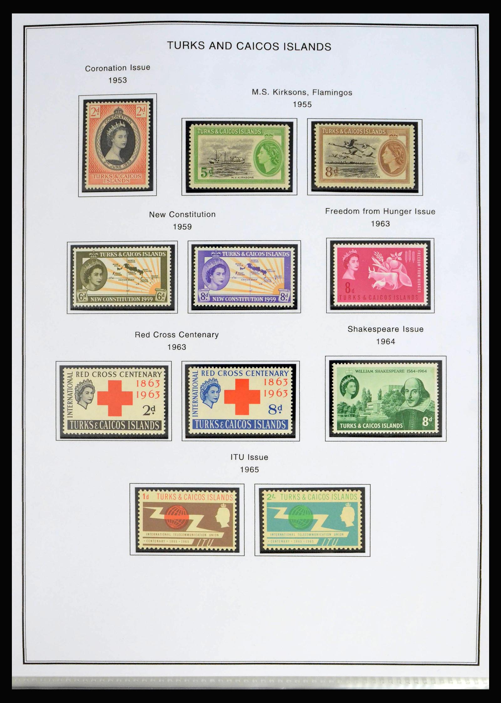 40073 0013 - Stamp collection 40073 Turks en Caicos 1867-1997.