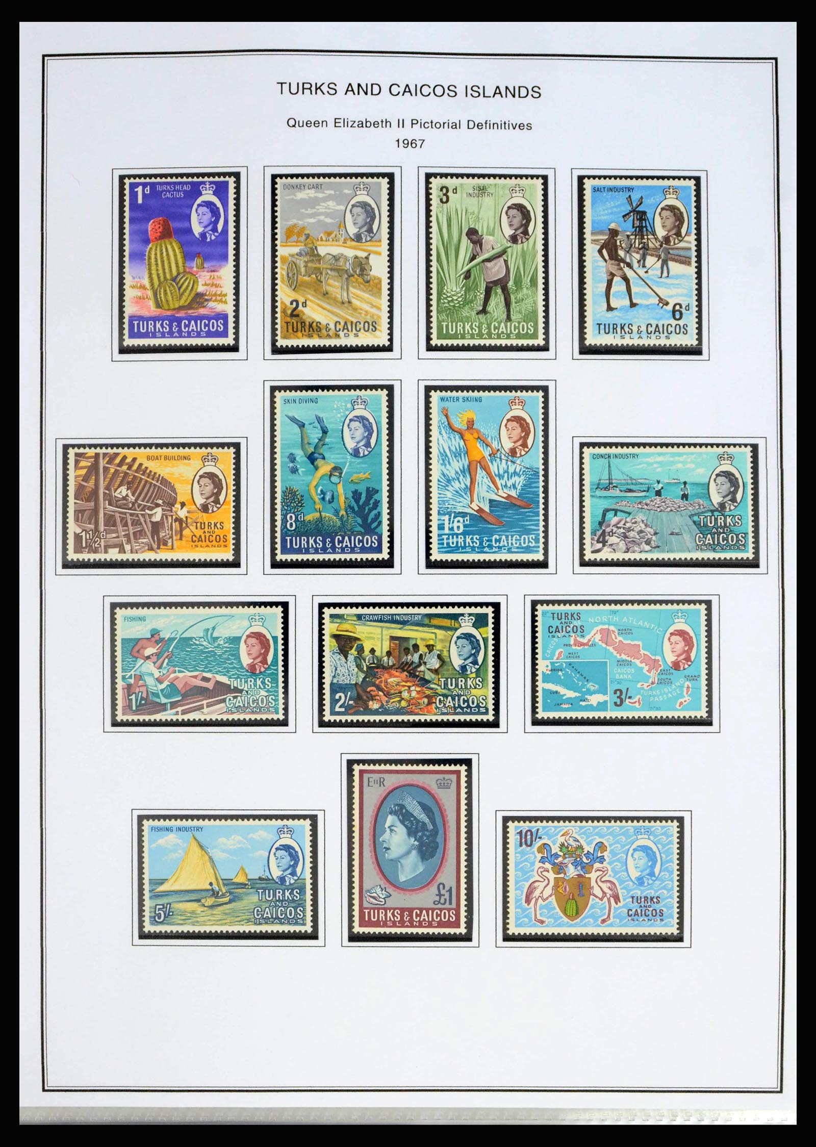 40073 0017 - Stamp collection 40073 Turks en Caicos 1867-1997.