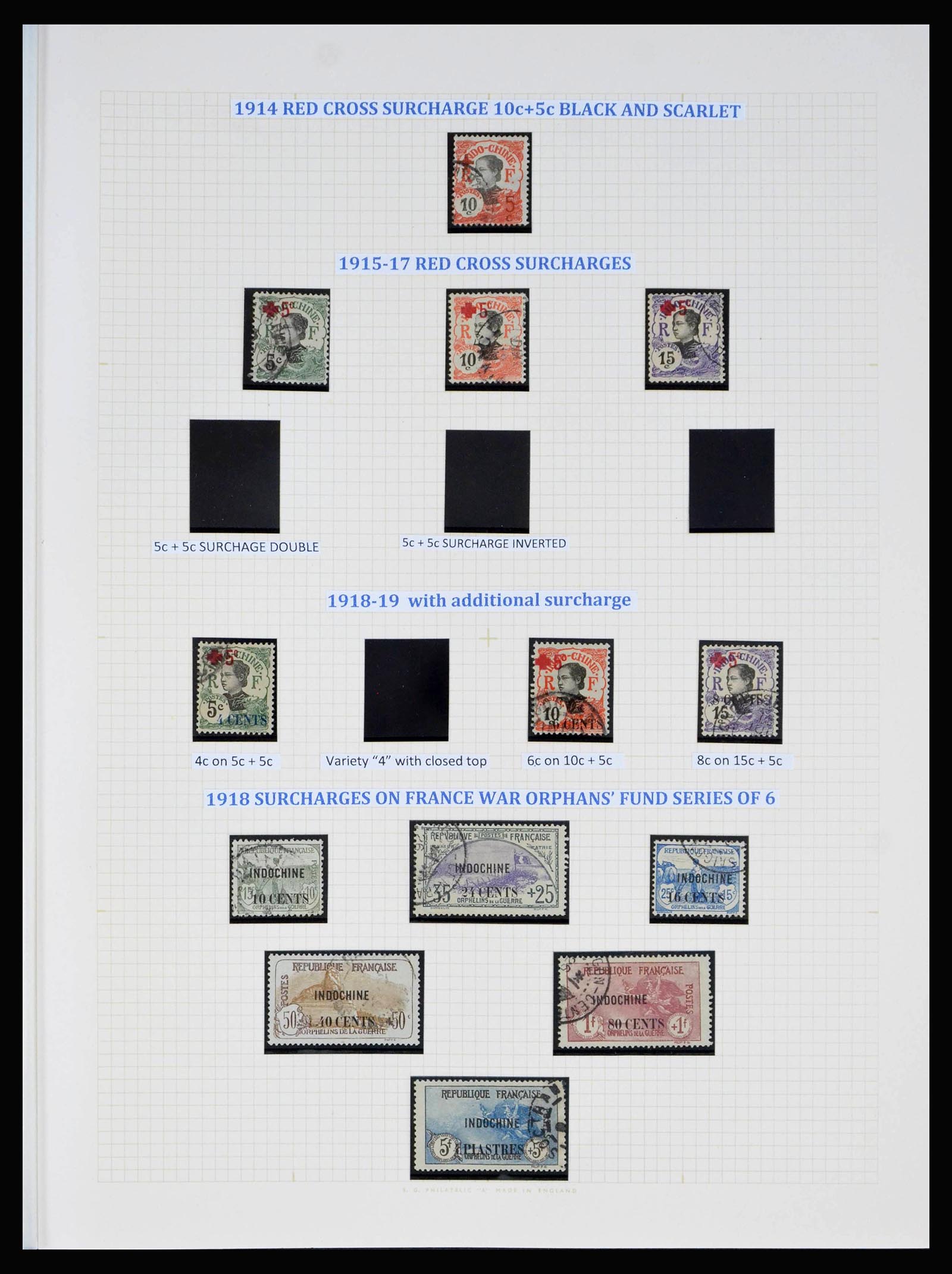 40074 0004 - Stamp collection 40074 French Indochina 1892-1949.