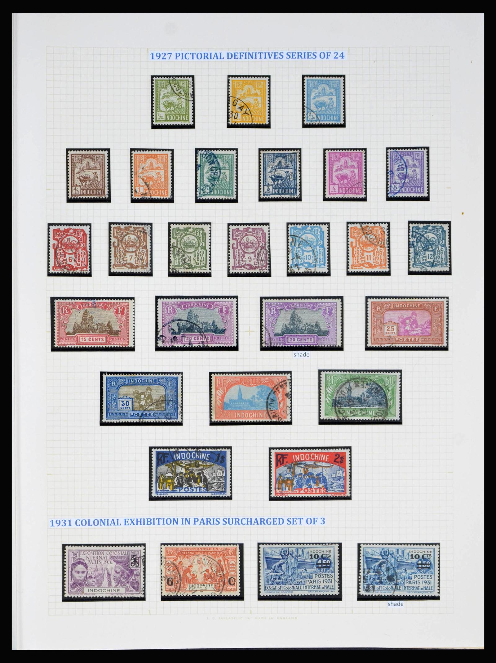 40074 0007 - Stamp collection 40074 French Indochina 1892-1949.