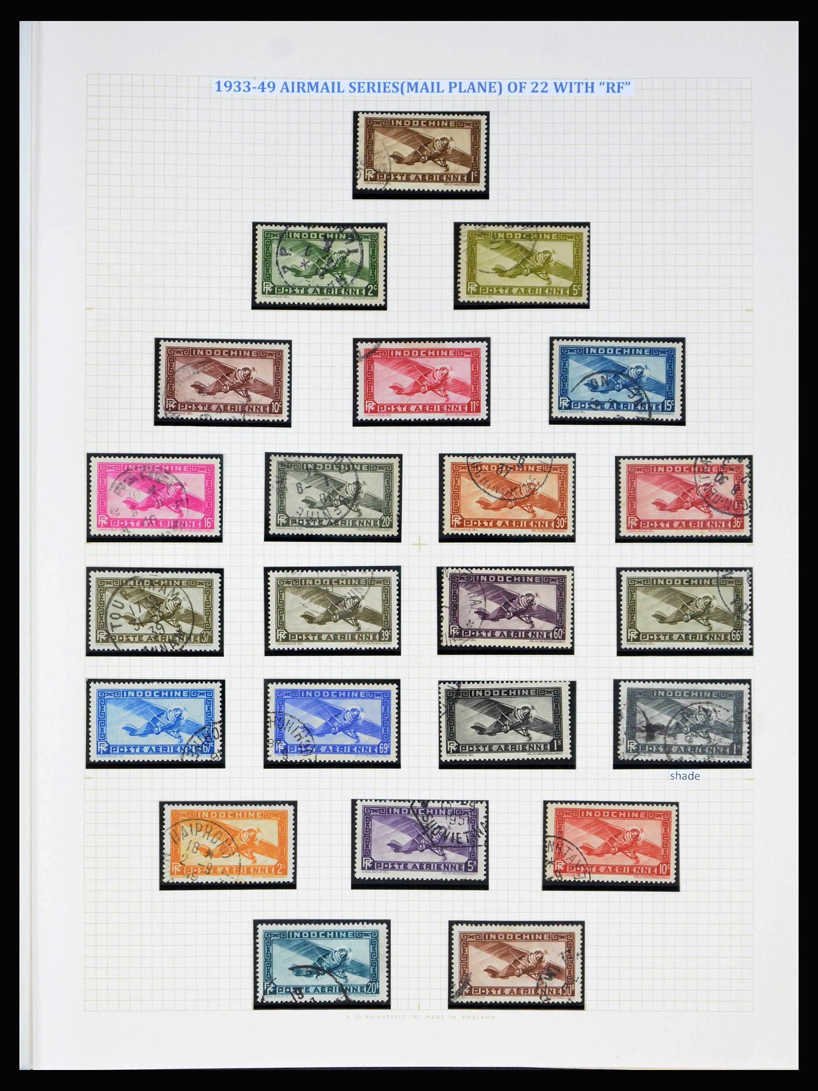 40074 0009 - Stamp collection 40074 French Indochina 1892-1949.