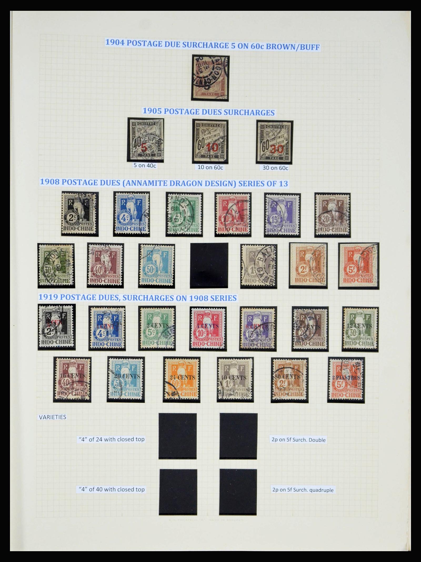 40074 0018 - Stamp collection 40074 French Indochina 1892-1949.