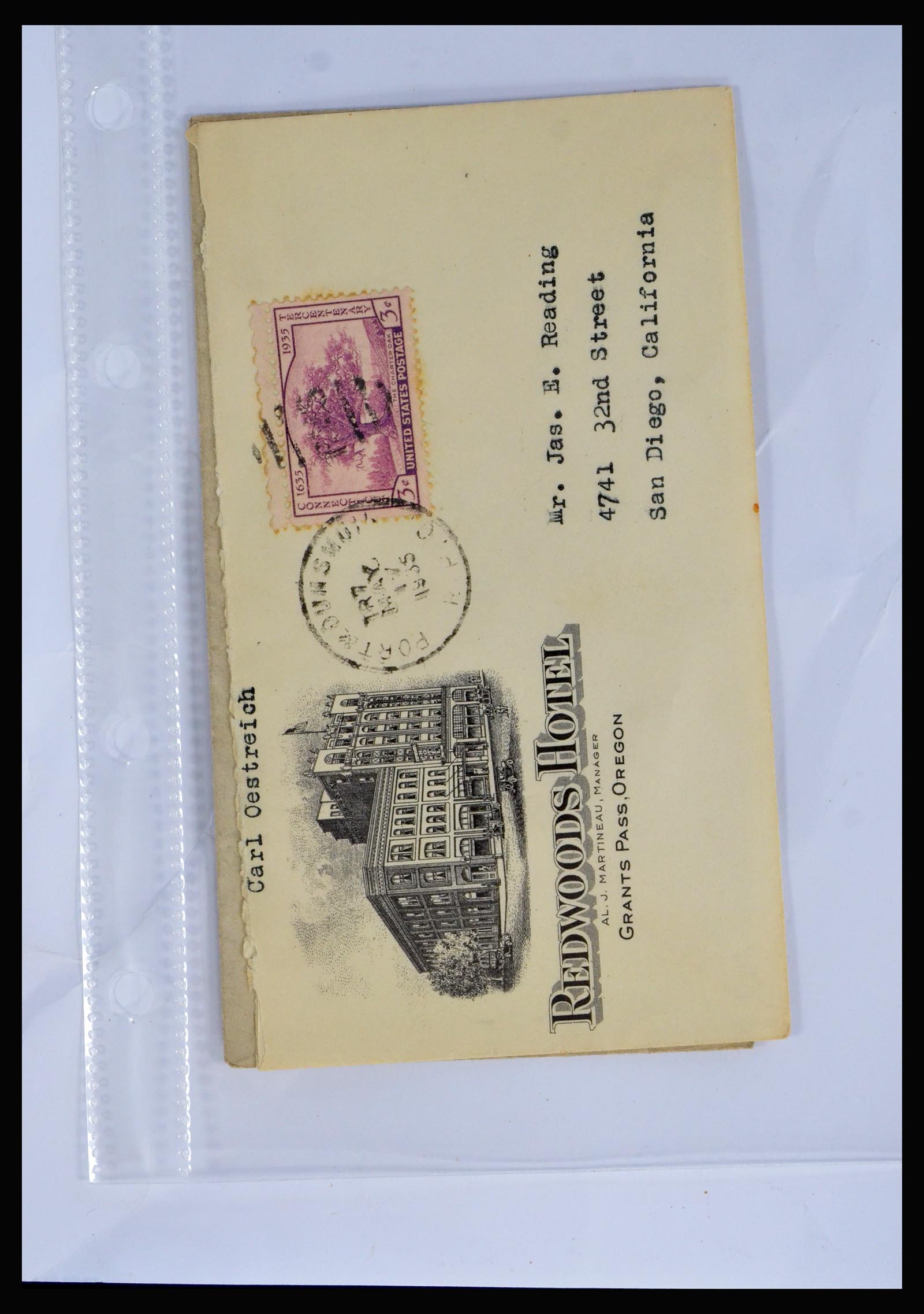 40079 0007 - Stamp collection 40079 USA illustrated covers 1870-1940.