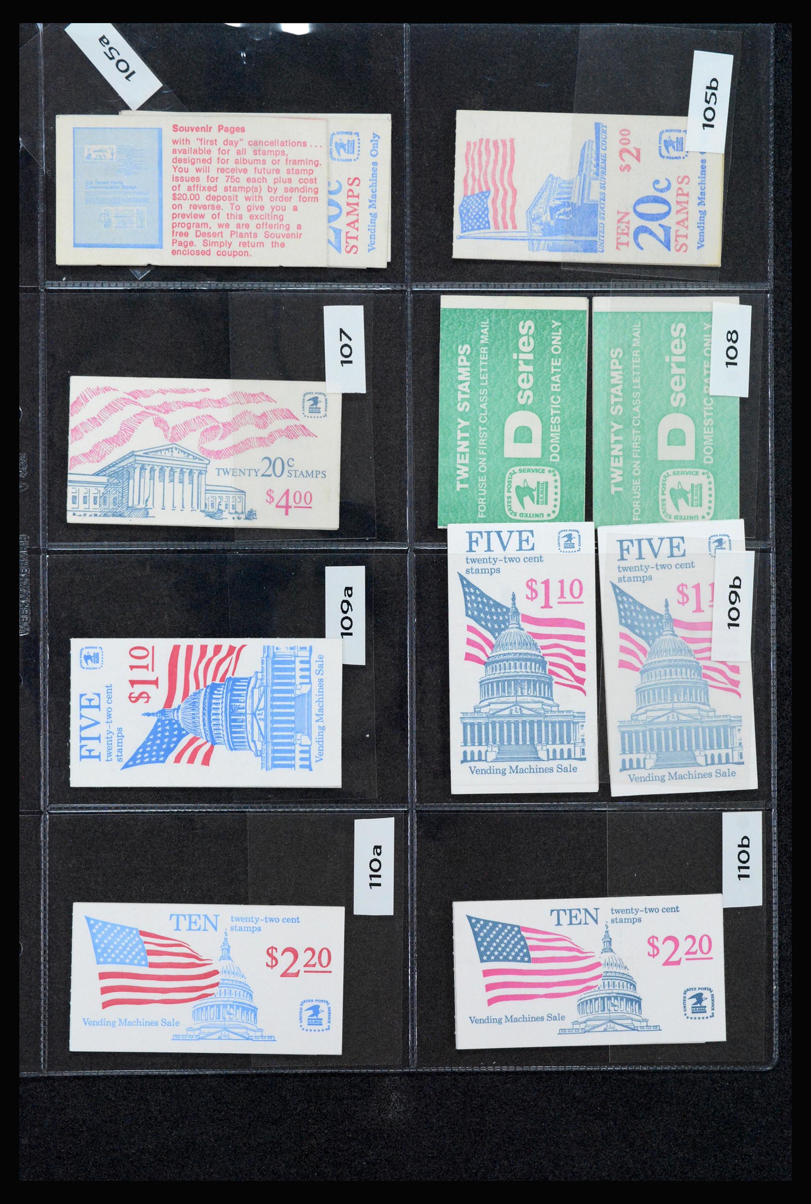 40083 0011 - Stamp collection 40083 USA stamp booklets 1943-2012.