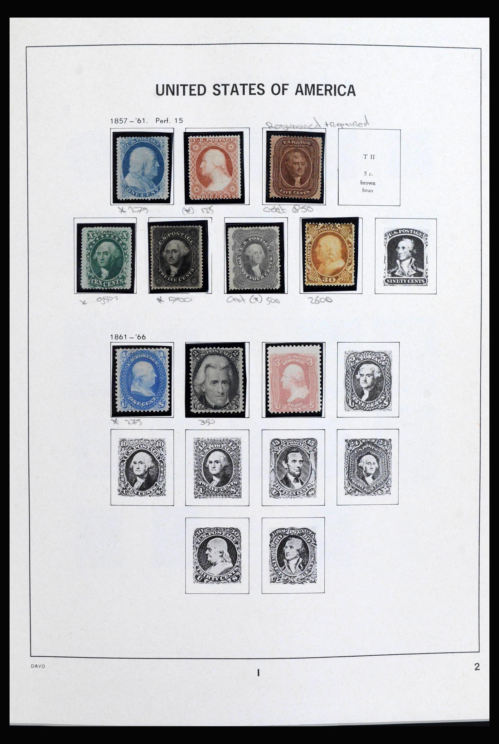 40085 0003 - Stamp collection 40085 USA 1851-1969.