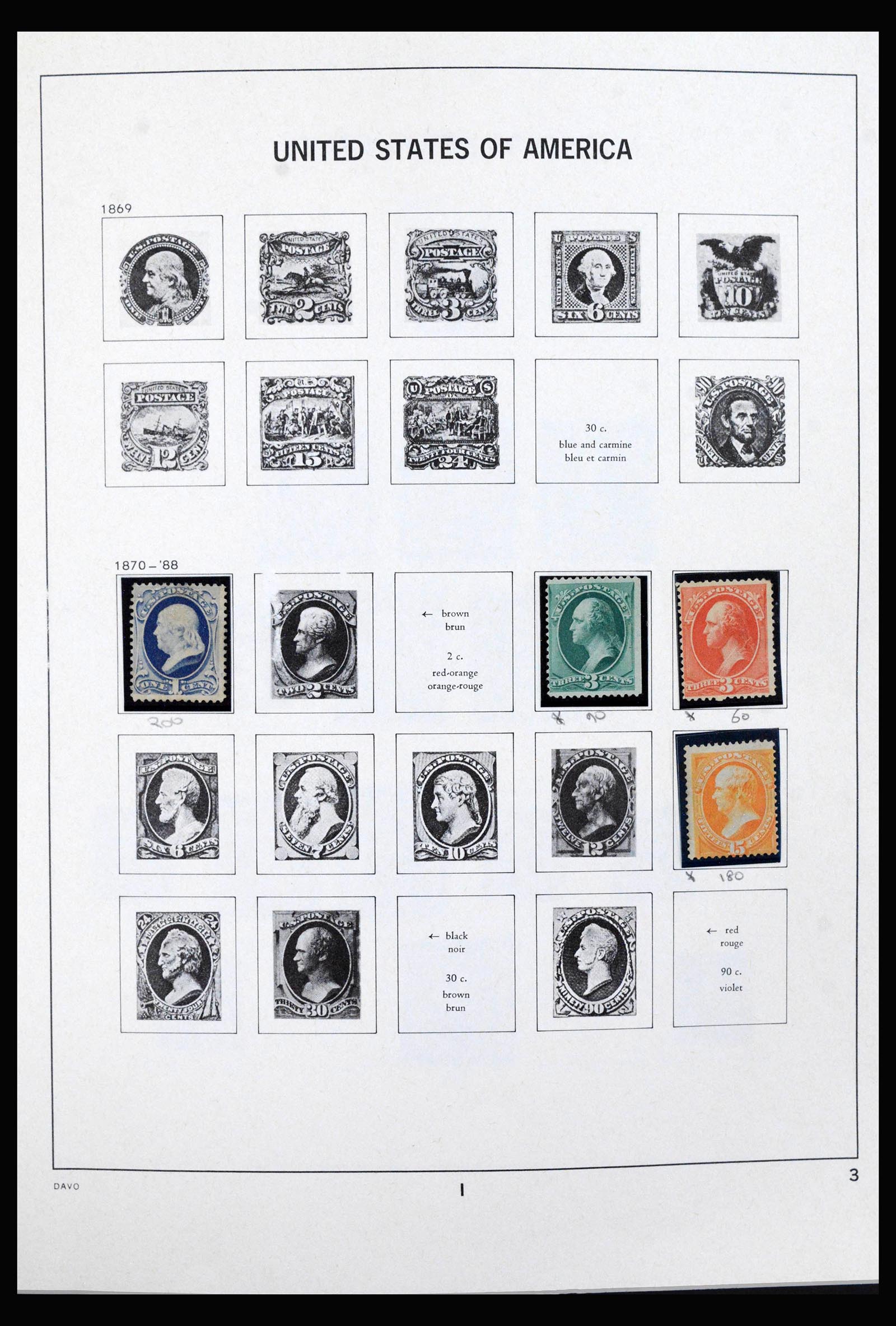 40085 0004 - Stamp collection 40085 USA 1851-1969.