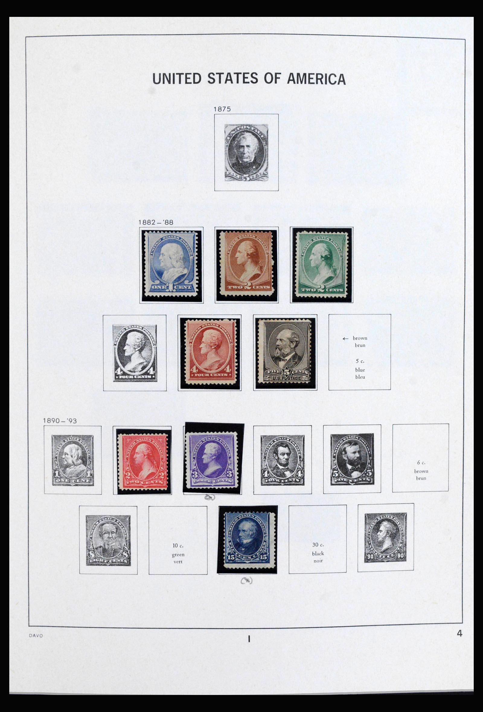 40085 0005 - Stamp collection 40085 USA 1851-1969.