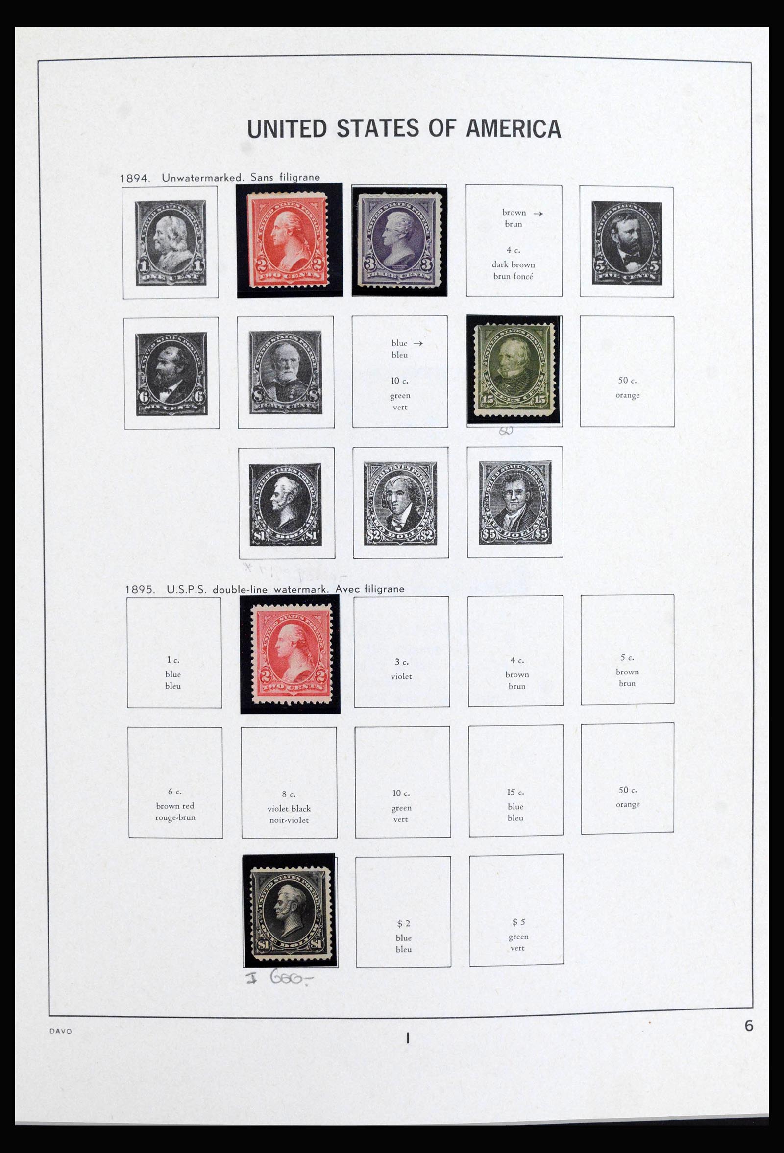 40085 0007 - Stamp collection 40085 USA 1851-1969.