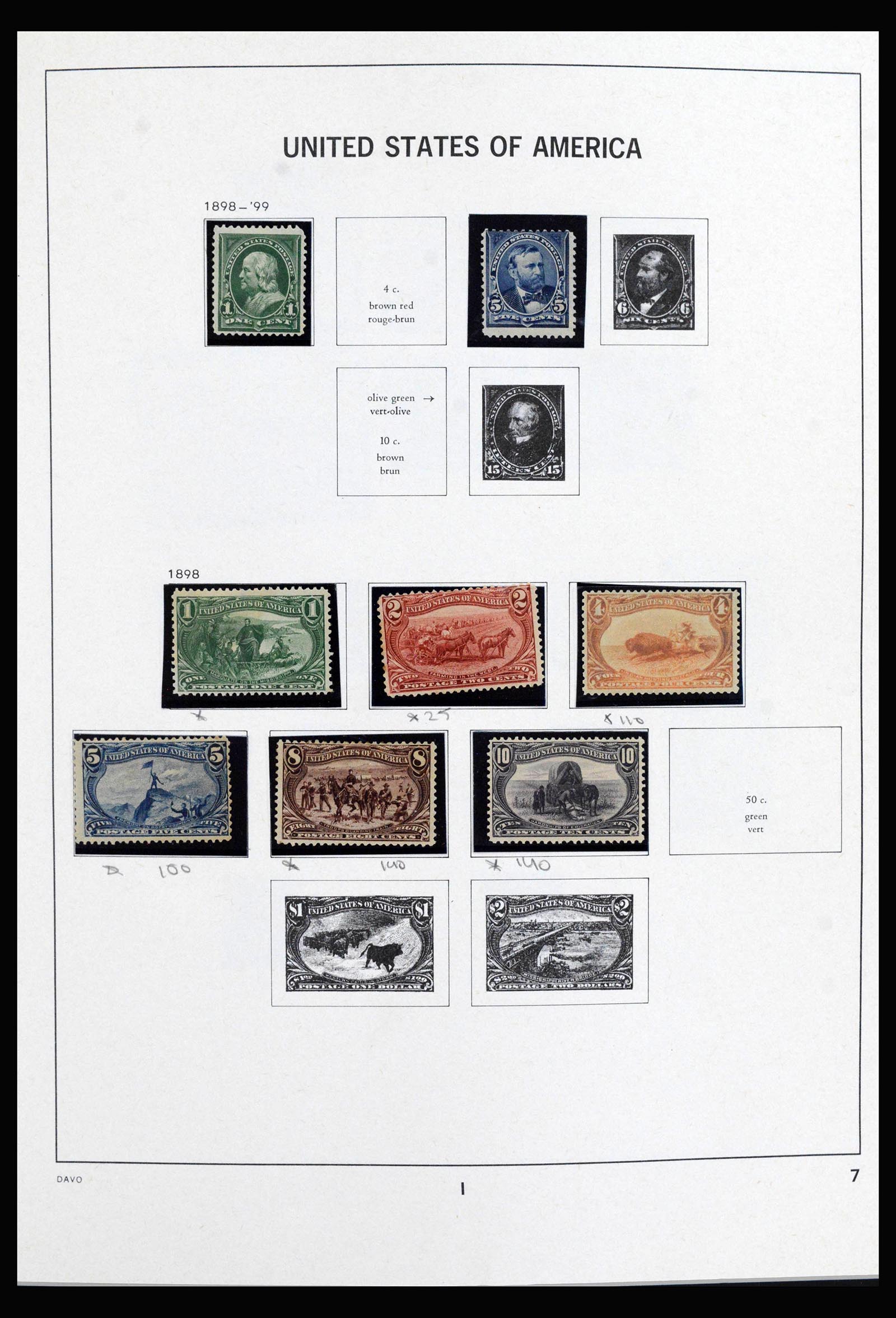 40085 0009 - Stamp collection 40085 USA 1851-1969.