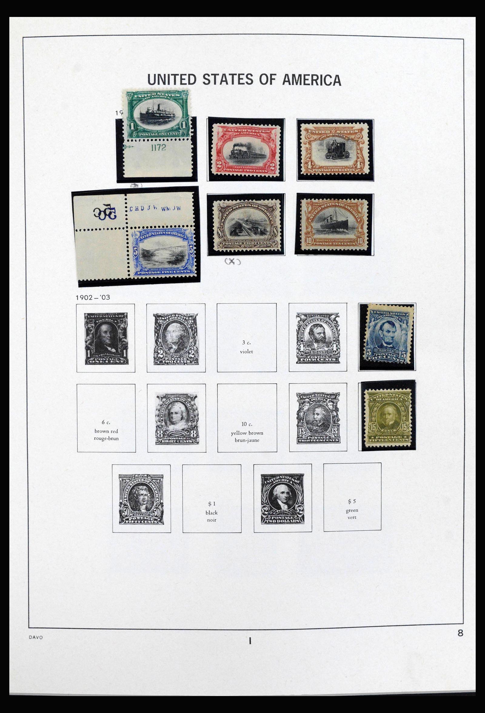 40085 0010 - Stamp collection 40085 USA 1851-1969.