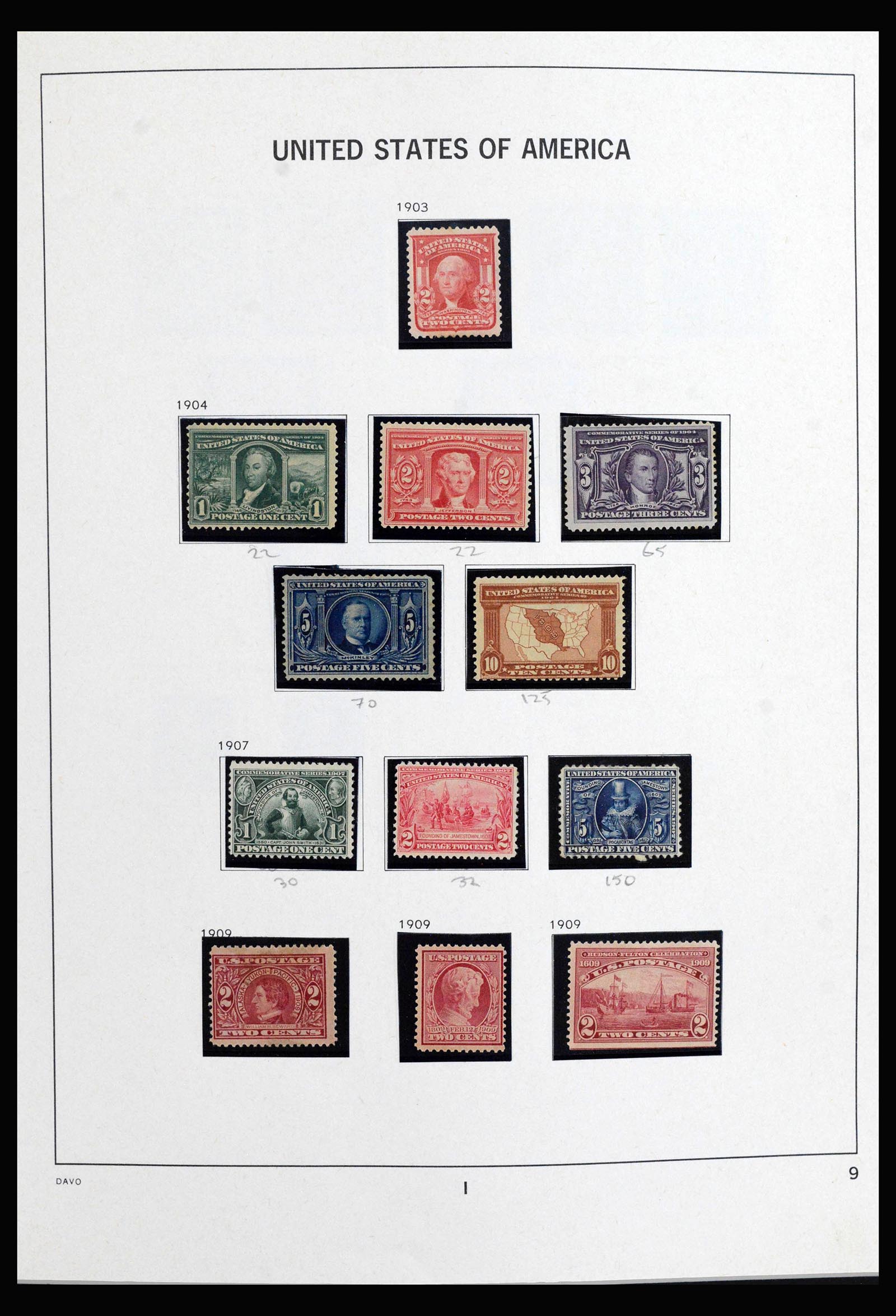 40085 0011 - Stamp collection 40085 USA 1851-1969.