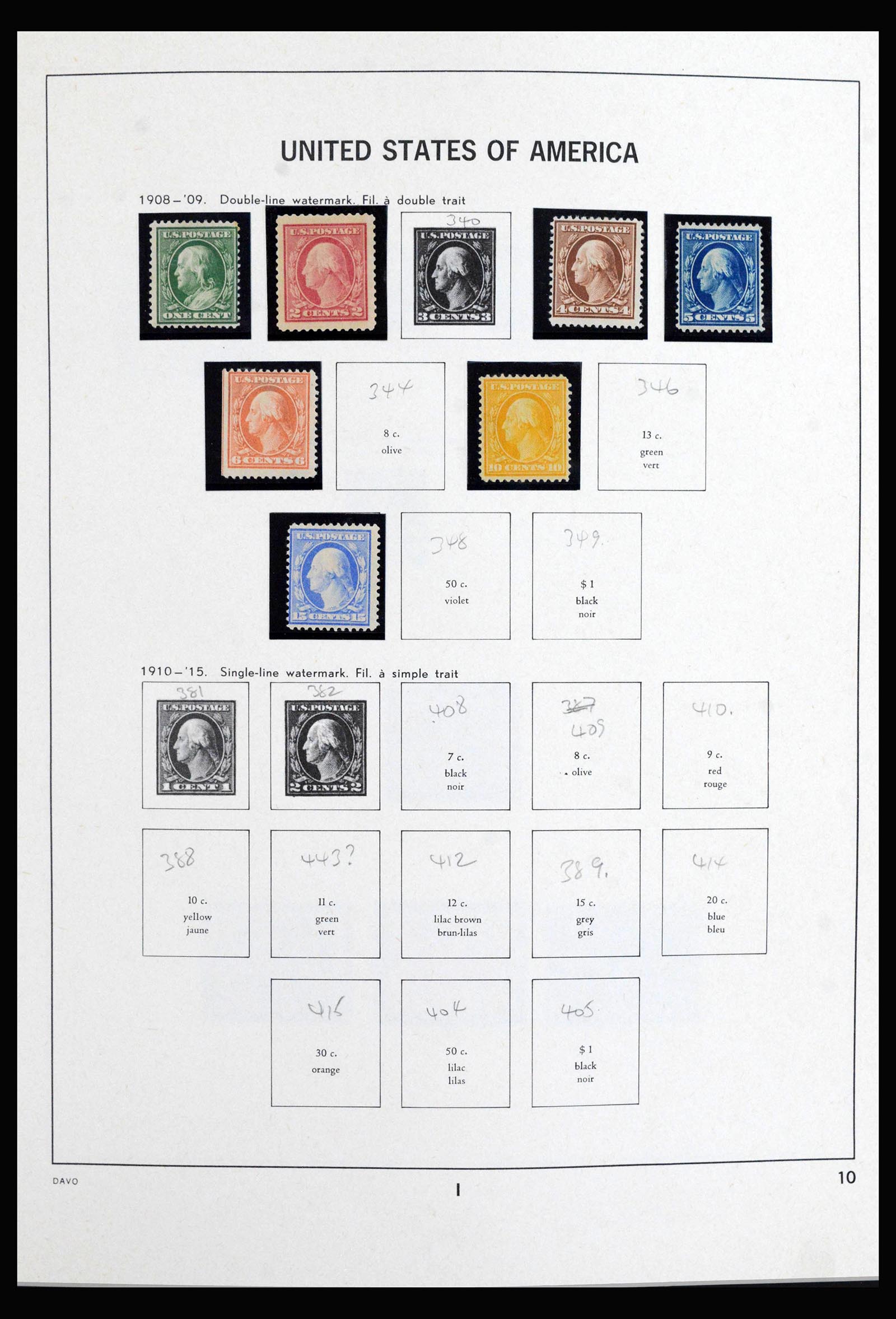 40085 0012 - Stamp collection 40085 USA 1851-1969.