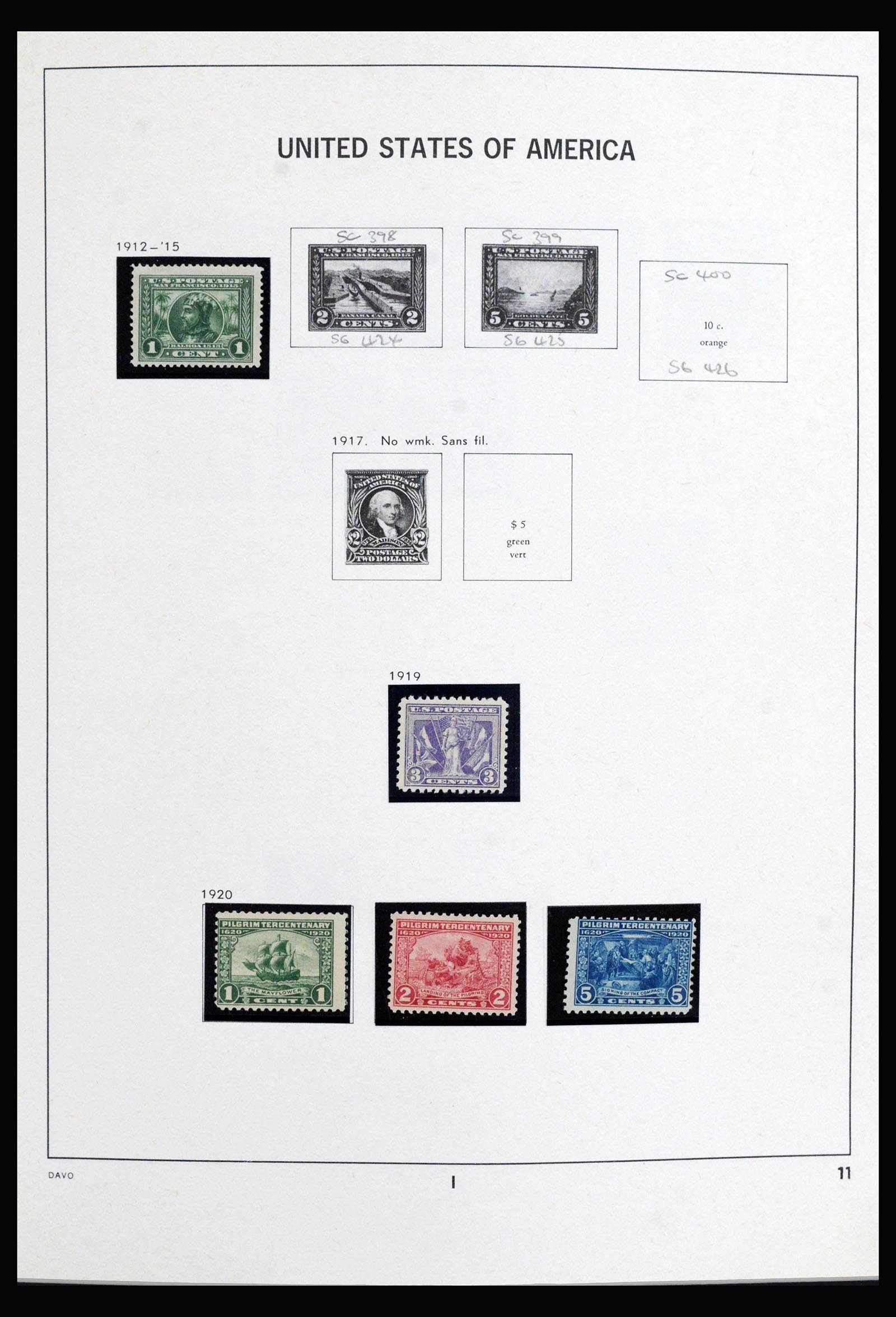 40085 0013 - Stamp collection 40085 USA 1851-1969.