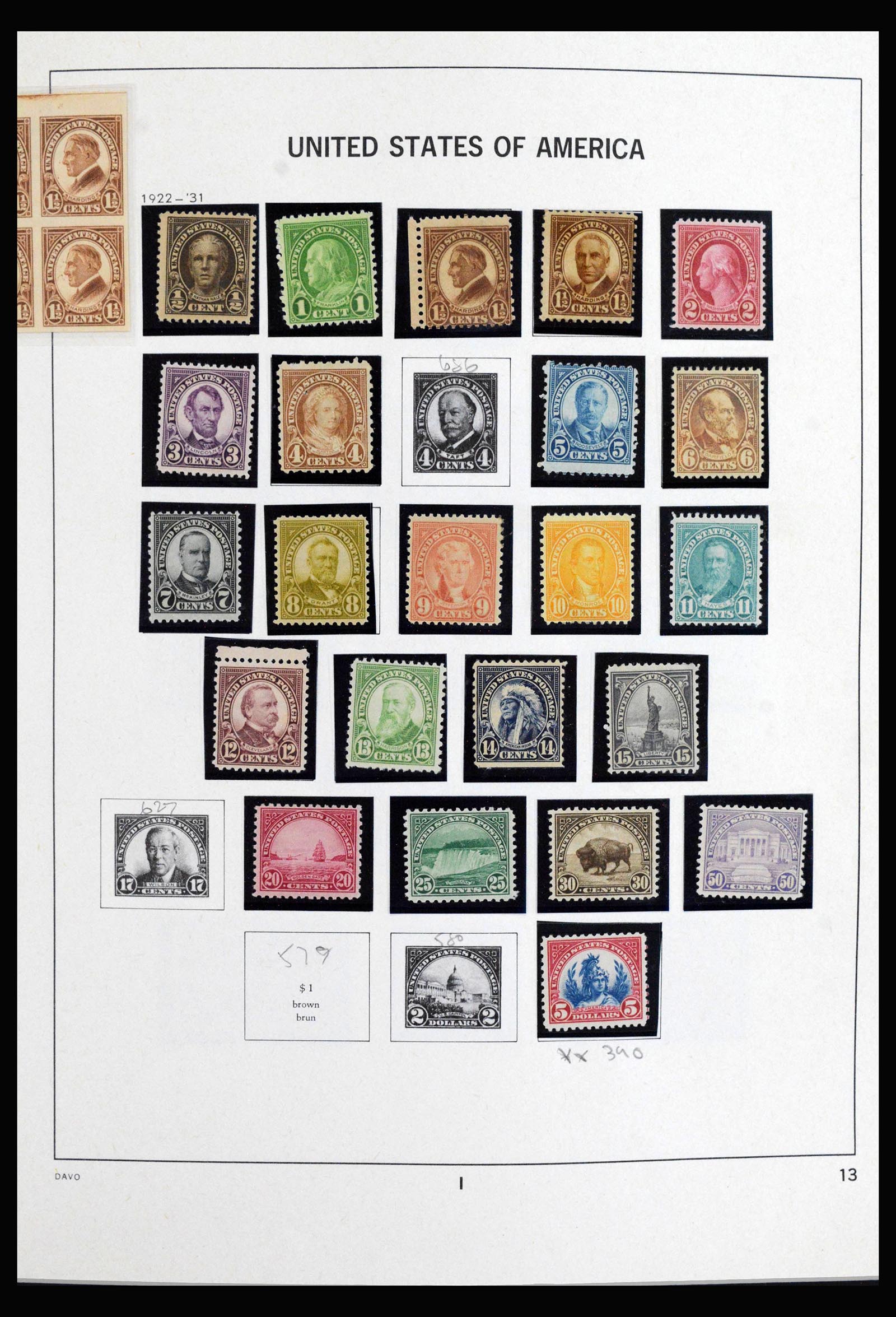 40085 0015 - Stamp collection 40085 USA 1851-1969.