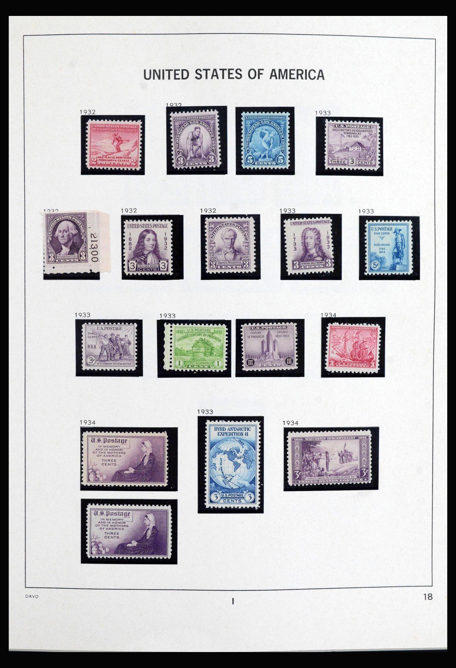 40085 0020 - Stamp collection 40085 USA 1851-1969.