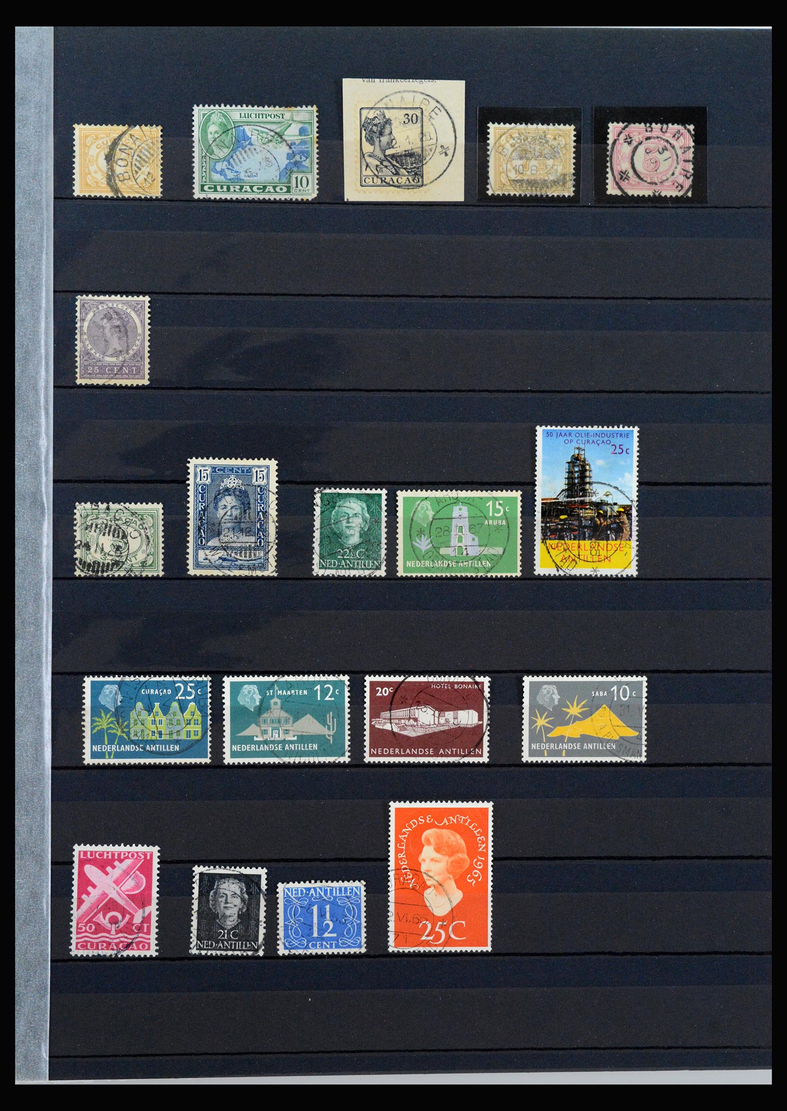 40097 0017 - Stamp collection 40097 Curaçao cancellations 1873-1980.