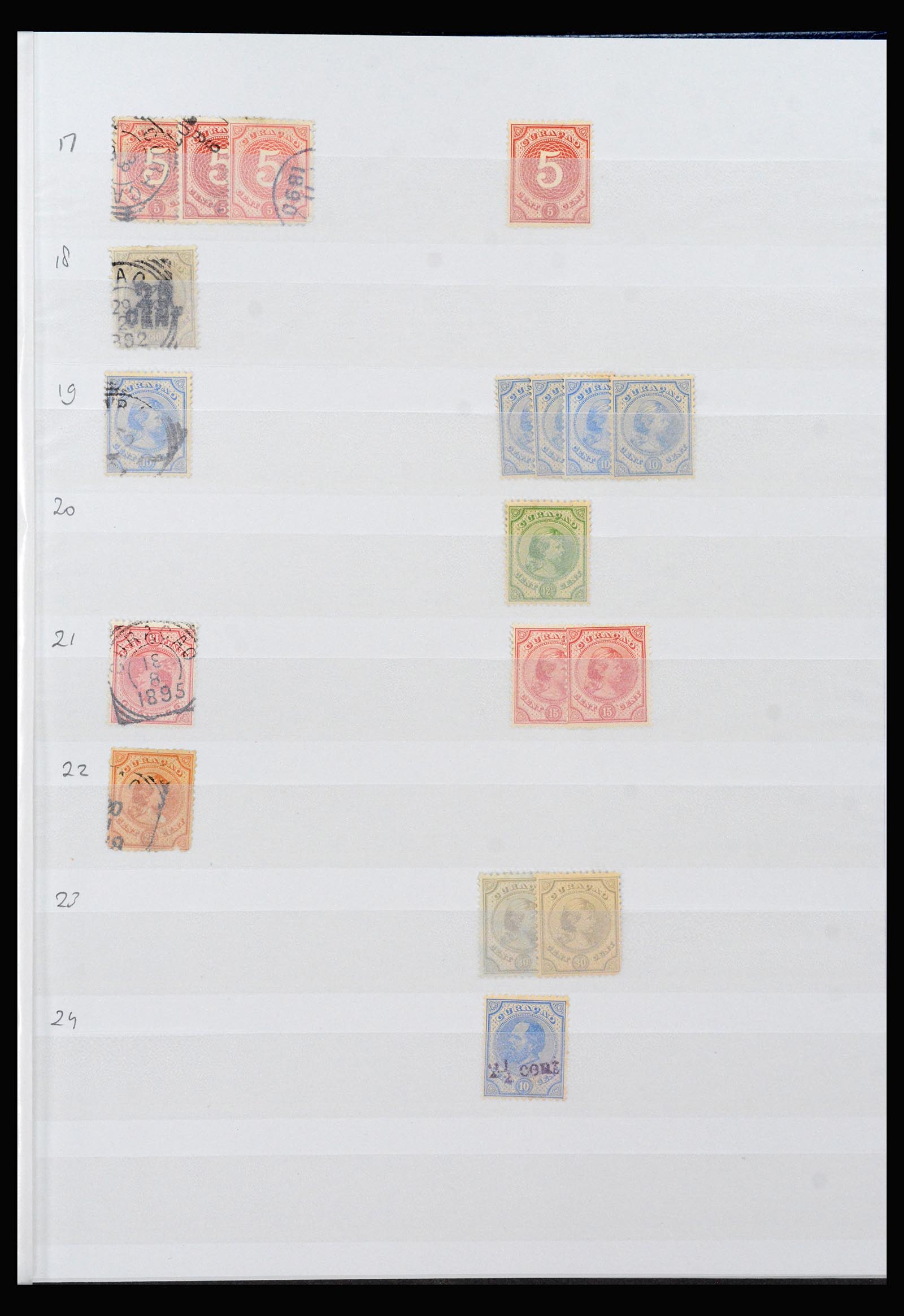 40097 0020 - Stamp collection 40097 Curaçao cancellations 1873-1980.