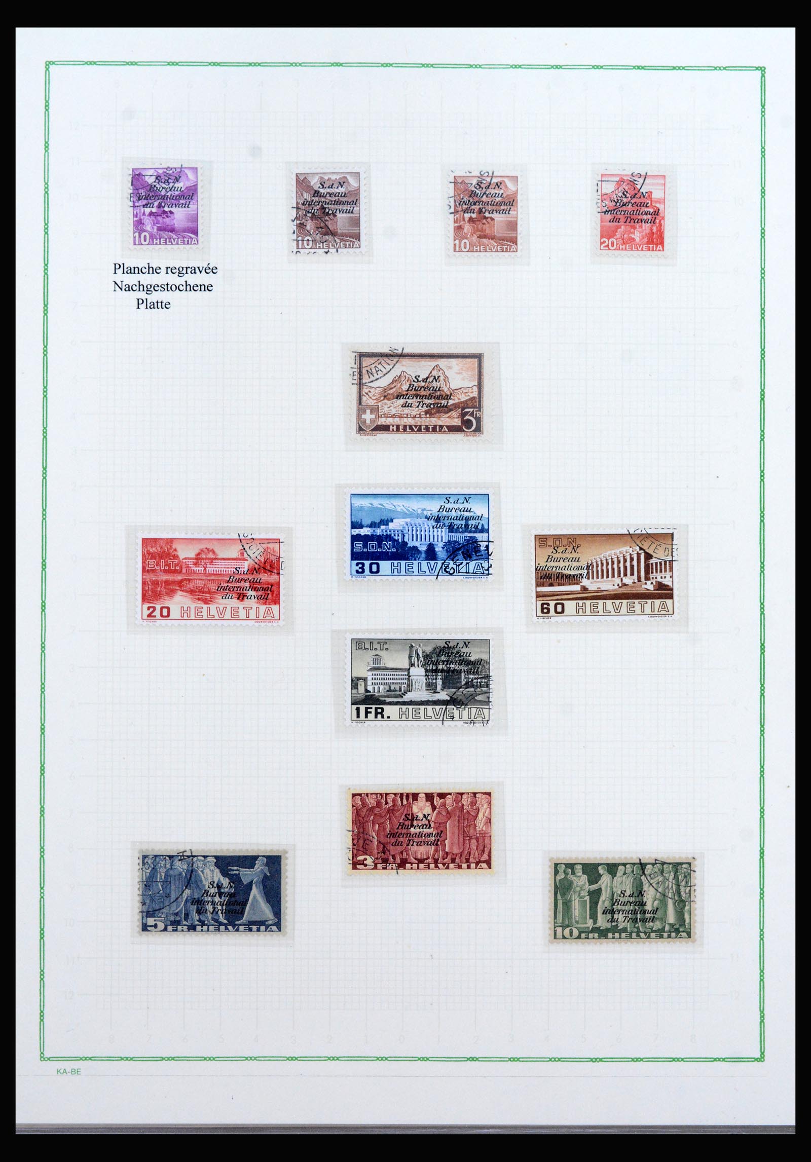 40105 0017 - Stamp collection 40105 Switzerland offices supercollection 1922-1950.