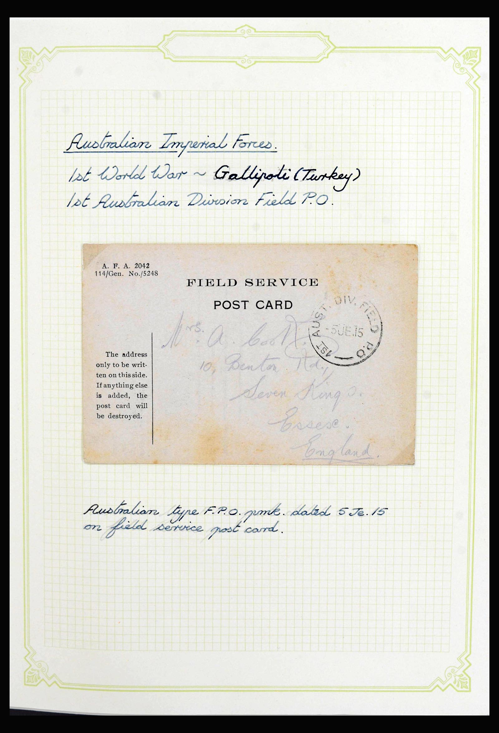 40106 0016 - Stamp collection 40106 Australia covers 1913-1956.