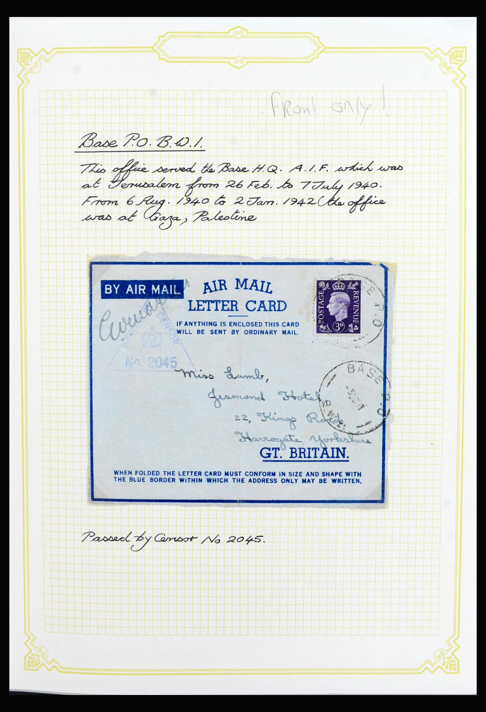 40106 0018 - Stamp collection 40106 Australia covers 1913-1956.