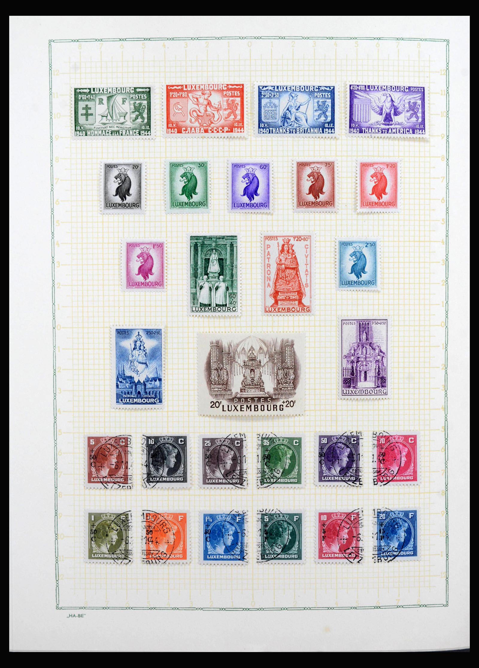 40107 0018 - Stamp collection 40107 Luxembourg 1852-2003.