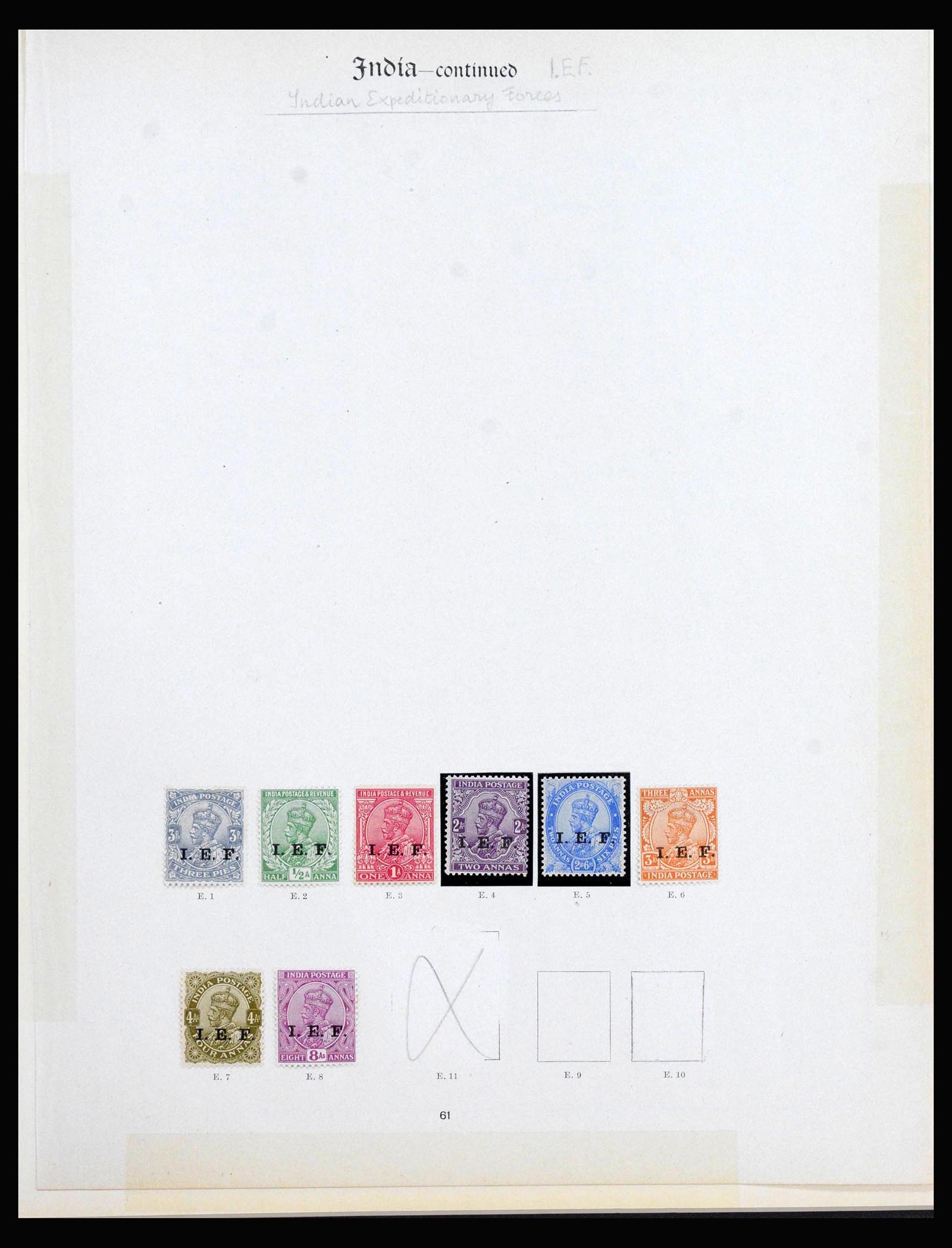 40114 0003 - Stamp collection 40114 India service 1866-1930.