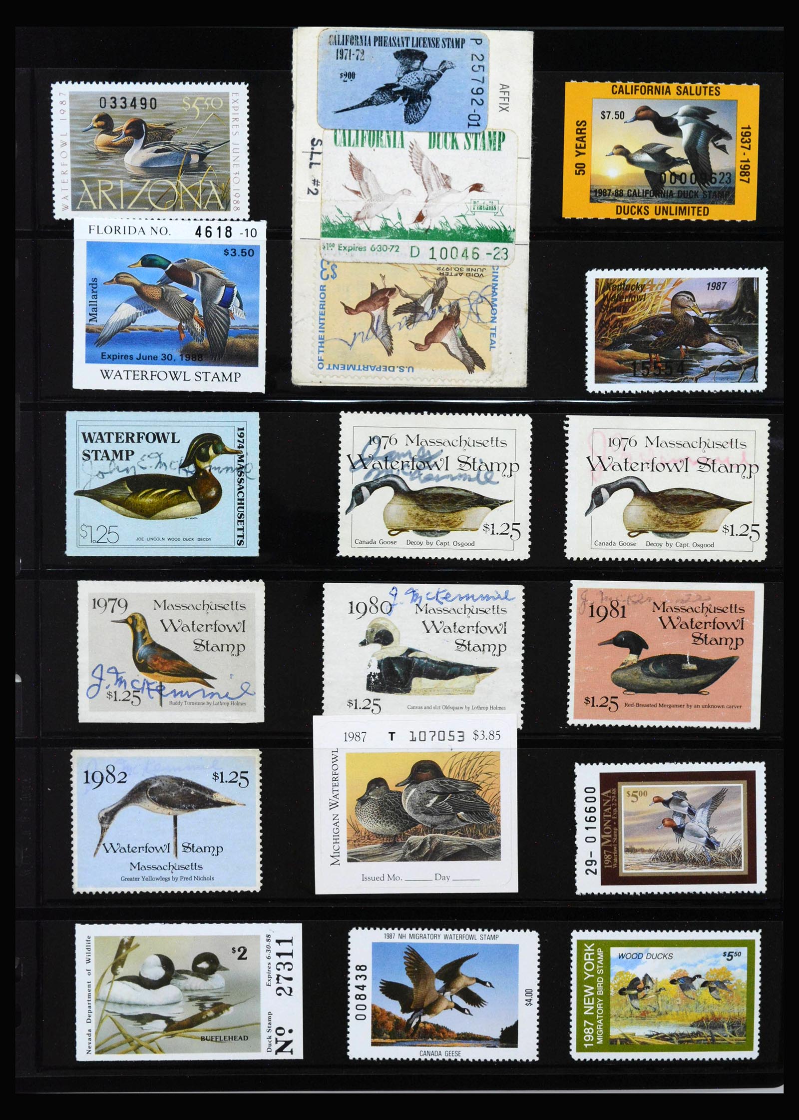 40119 0003 - Stamp collection 40119 USA Duckstamps 1934-2002.