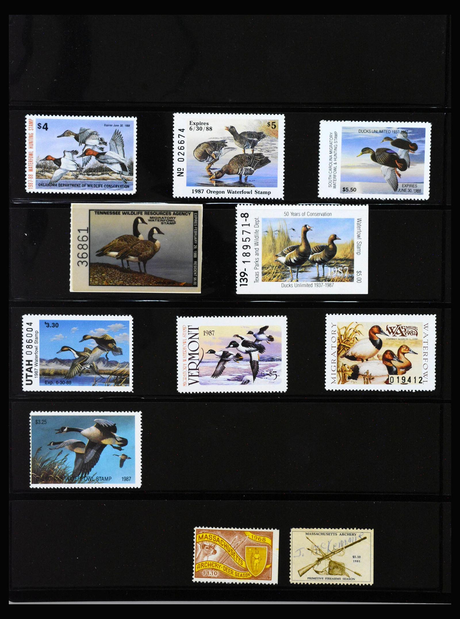 40119 0004 - Stamp collection 40119 USA Duckstamps 1934-2002.