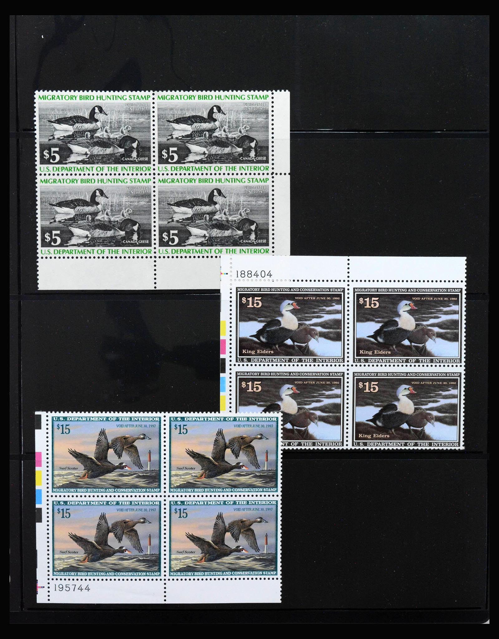 40119 0005 - Stamp collection 40119 USA Duckstamps 1934-2002.