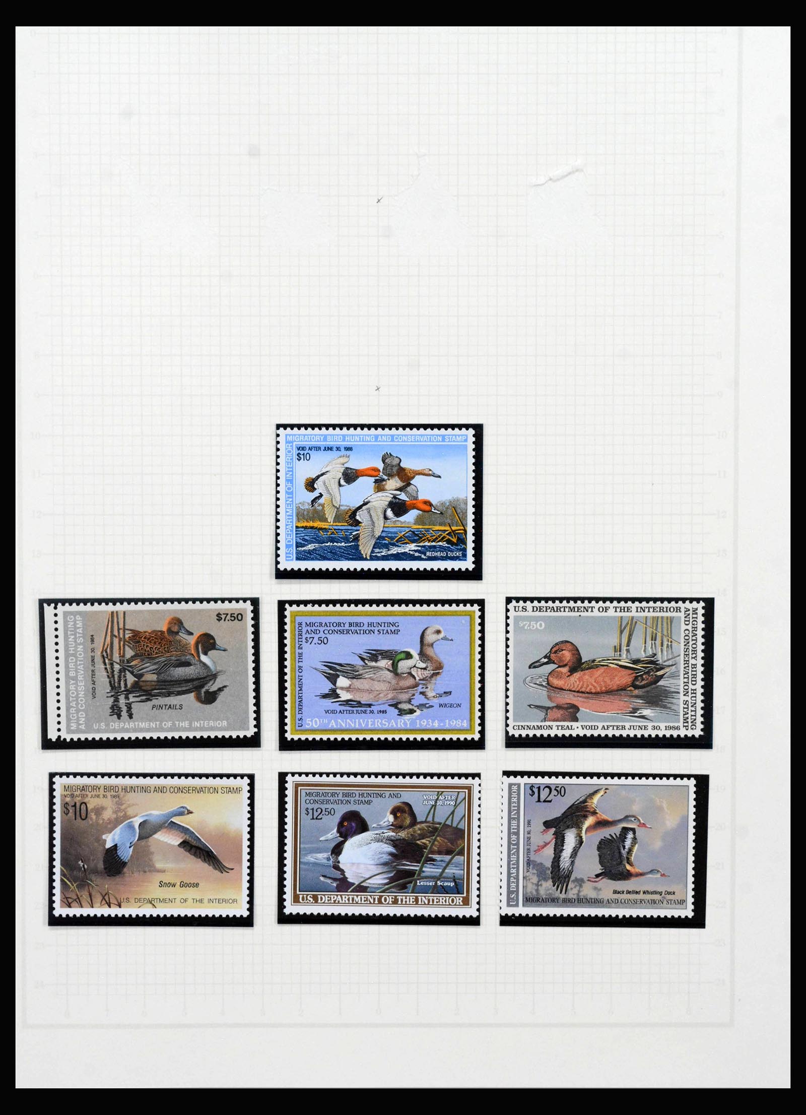 40119 0006 - Stamp collection 40119 USA Duckstamps 1934-2002.