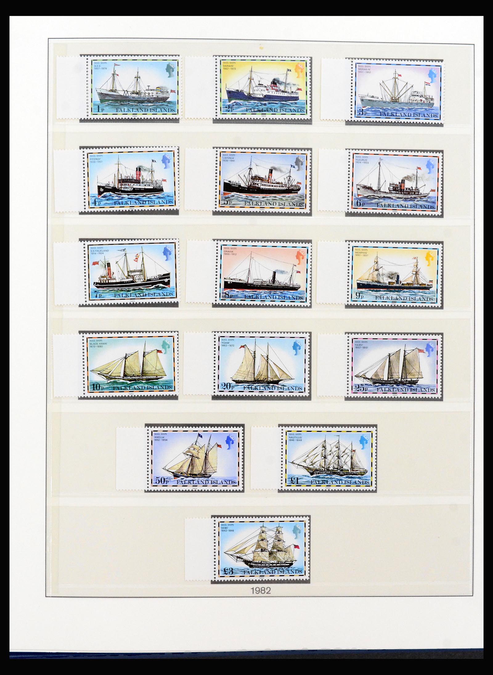 40122 0011 - Stamp collection 40122 Falkland Islands 1968-1998.