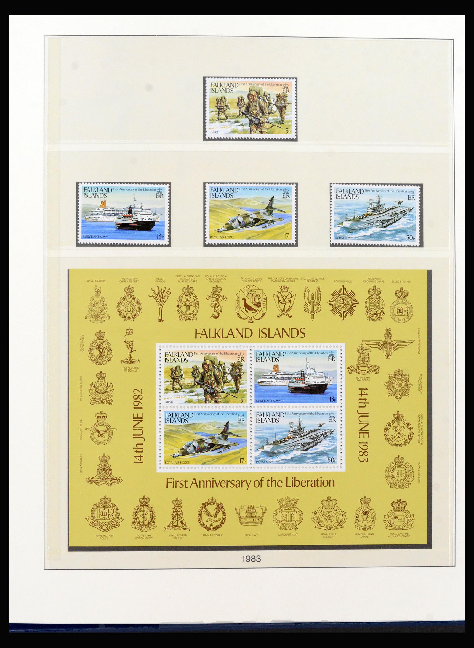 40122 0015 - Stamp collection 40122 Falkland Islands 1968-1998.