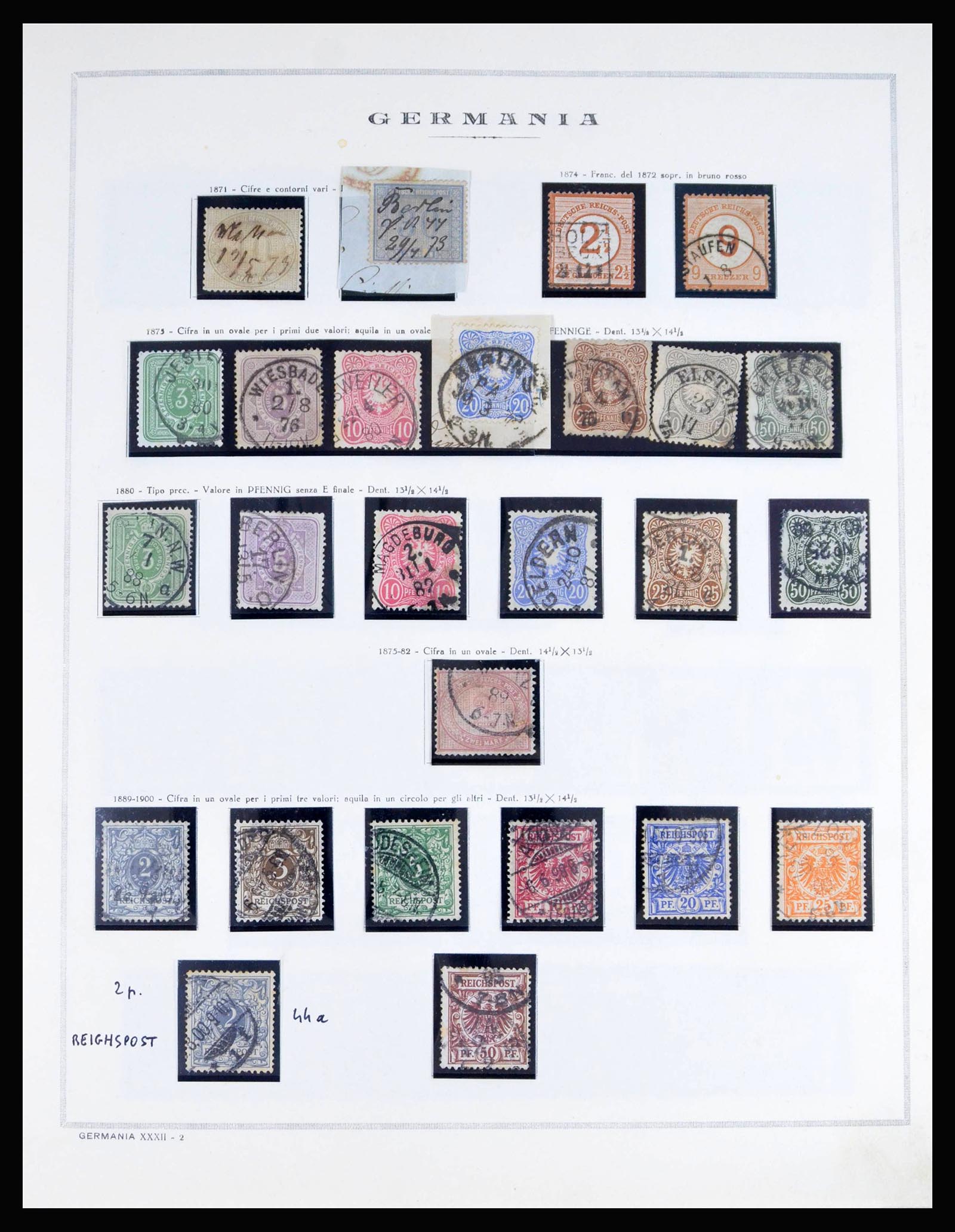 40125 0003 - Stamp collection 40125 German Reich complete 1872-1945.