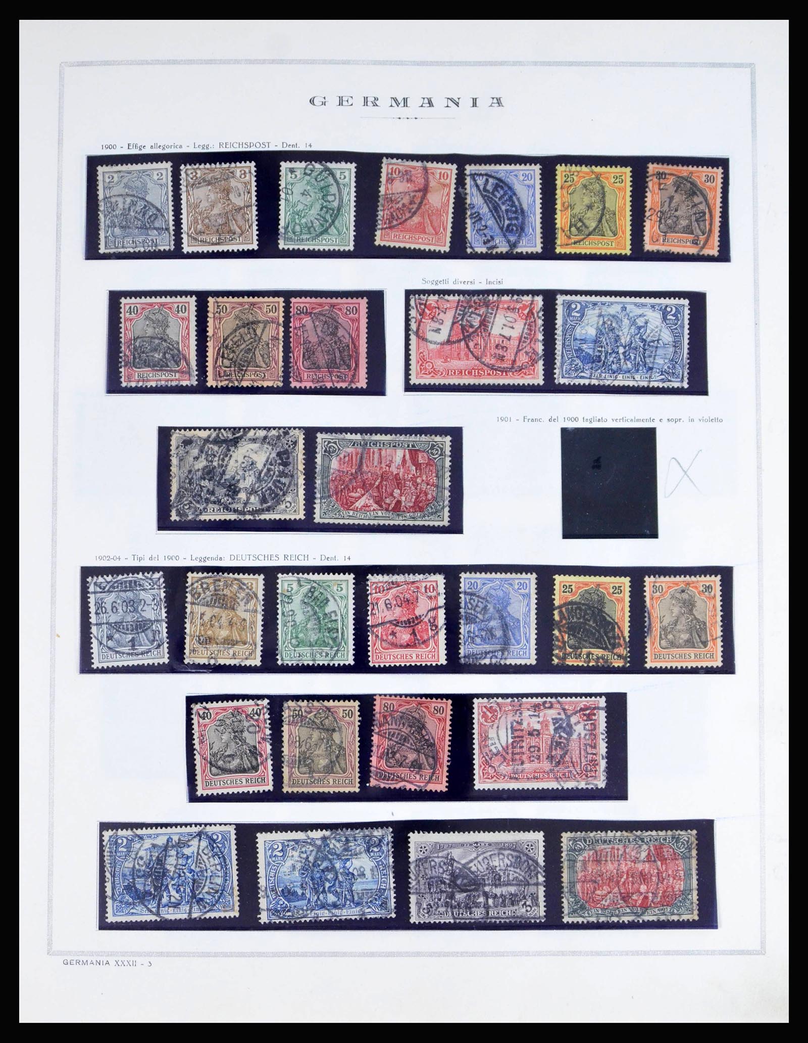 40125 0004 - Stamp collection 40125 German Reich complete 1872-1945.