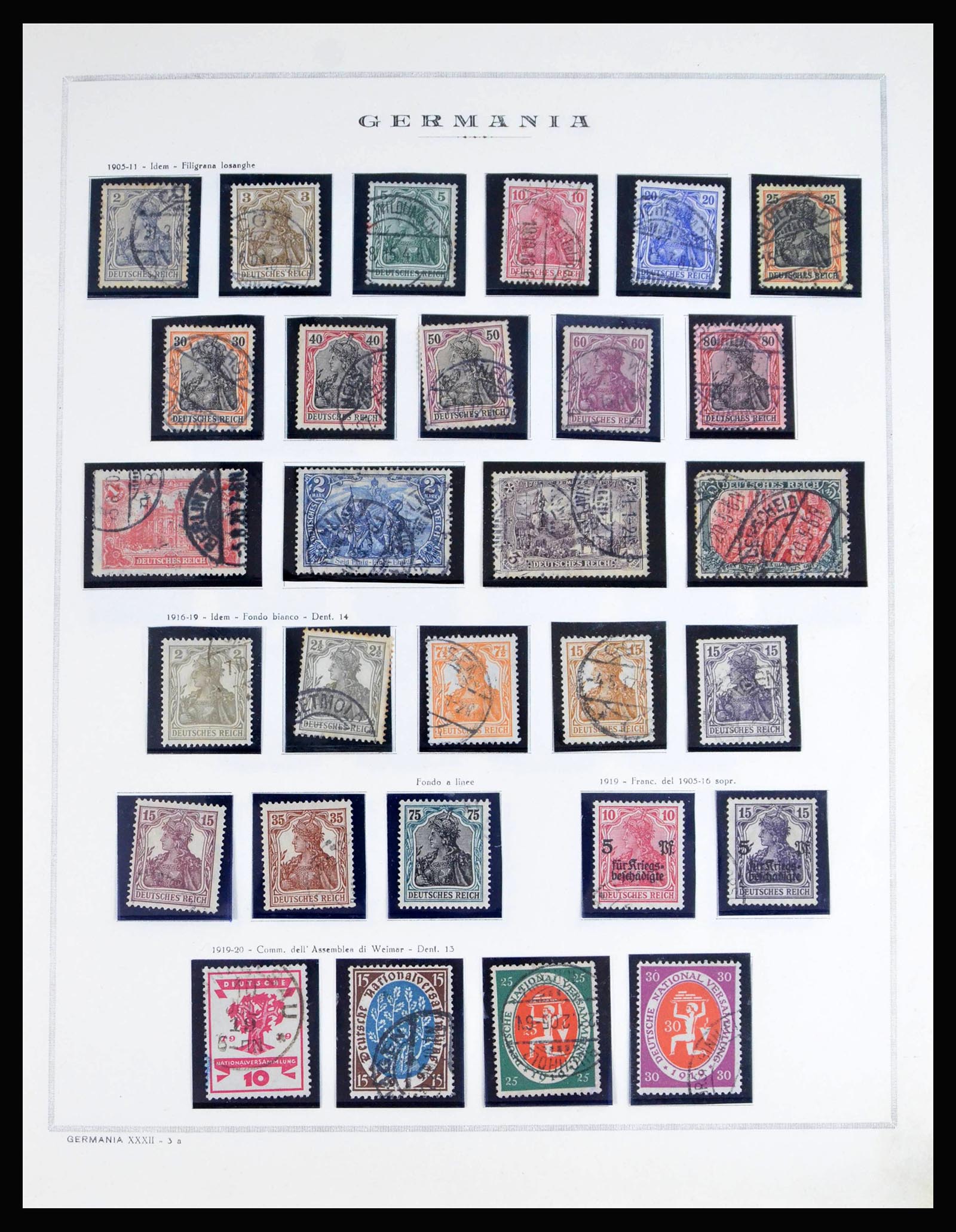 40125 0005 - Stamp collection 40125 German Reich complete 1872-1945.