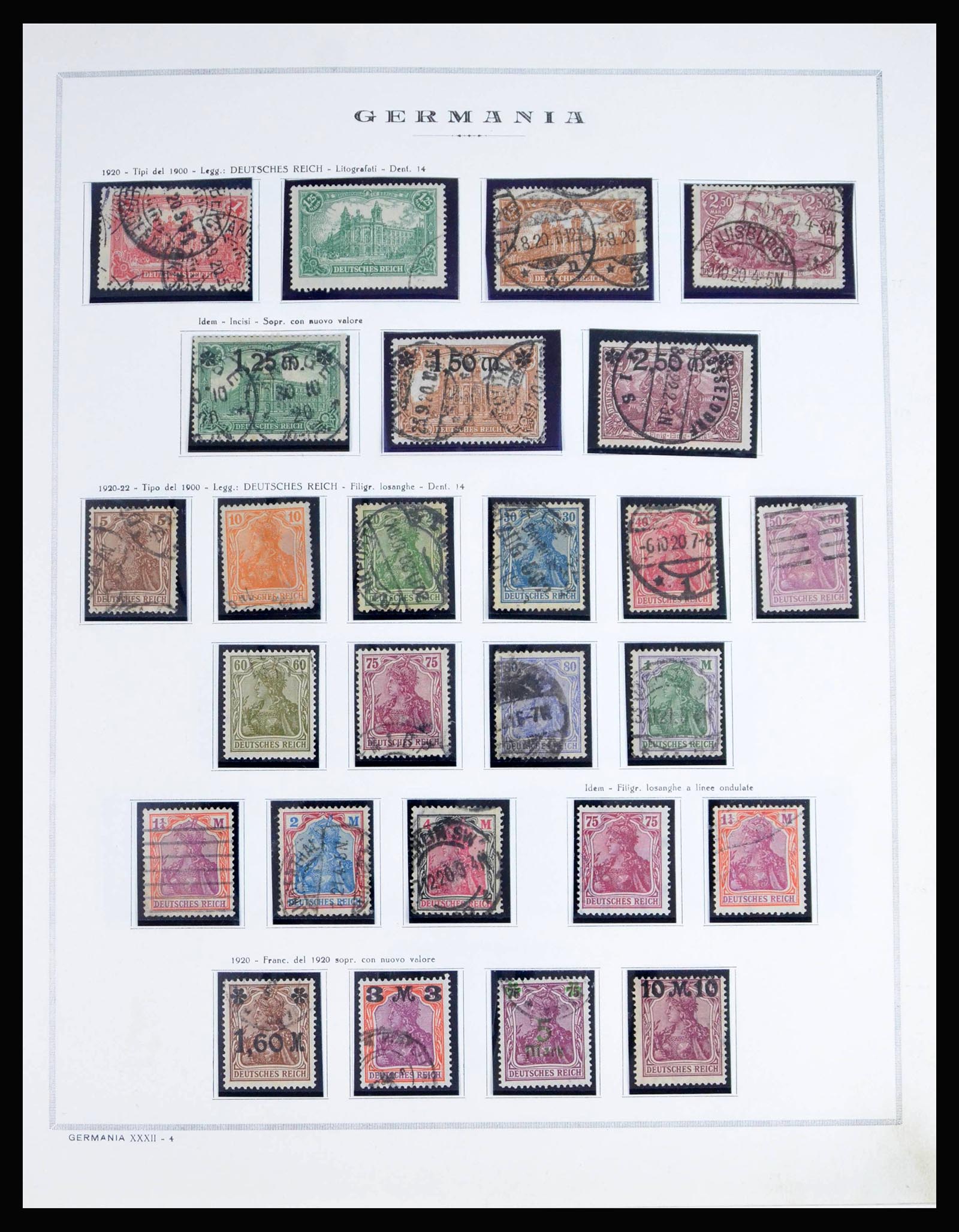 40125 0006 - Stamp collection 40125 German Reich complete 1872-1945.