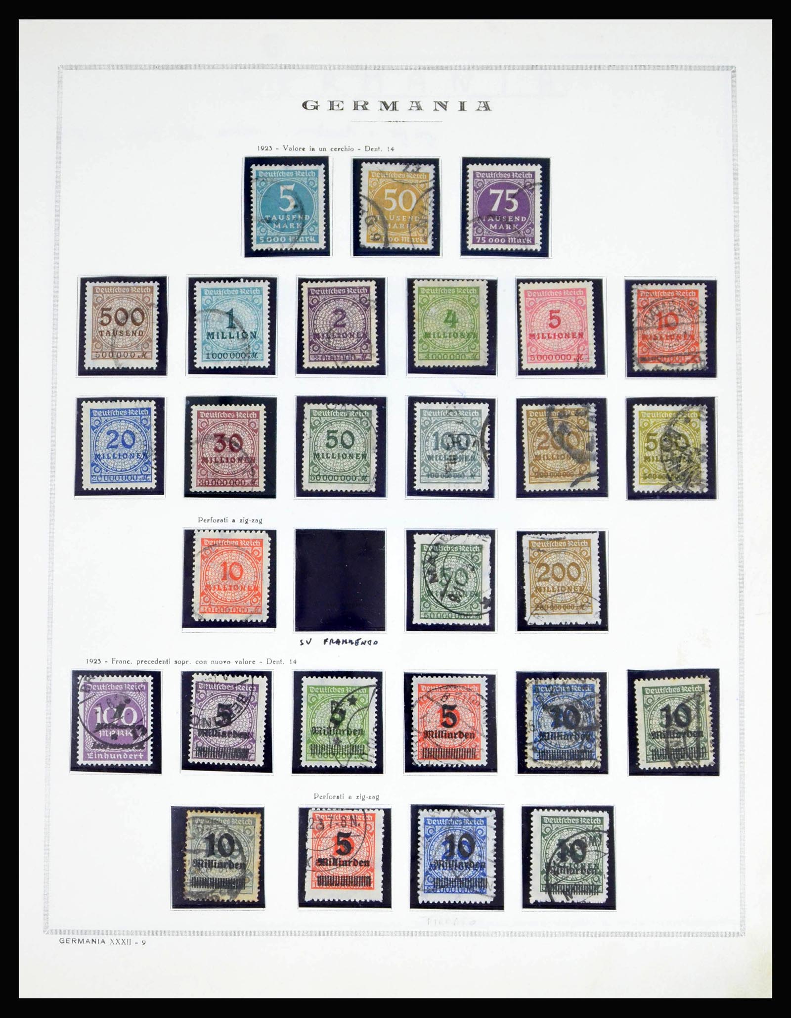 40125 0014 - Stamp collection 40125 German Reich complete 1872-1945.