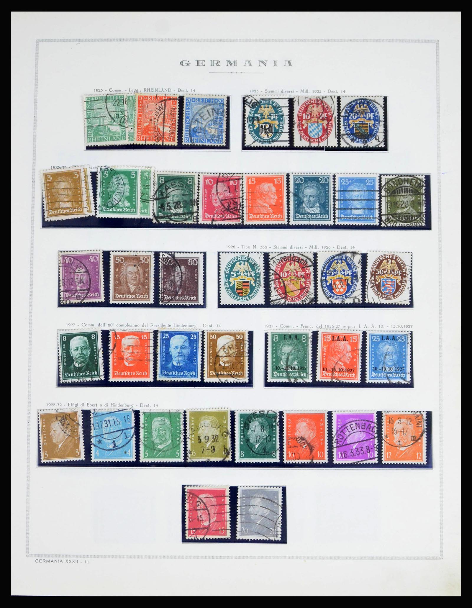 40125 0018 - Stamp collection 40125 German Reich complete 1872-1945.